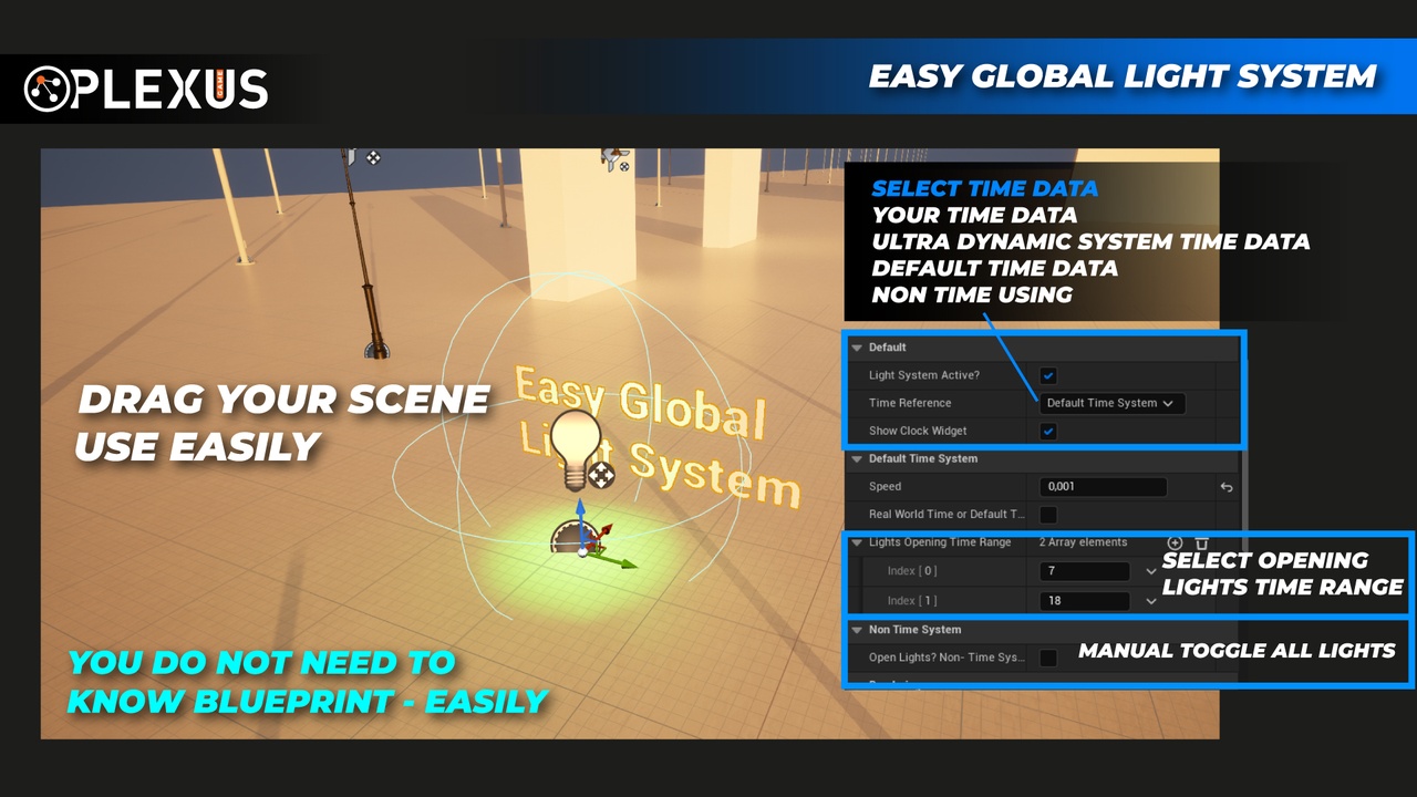 商品 Easy Global Light System - With Timer - UE5 的媒体 1