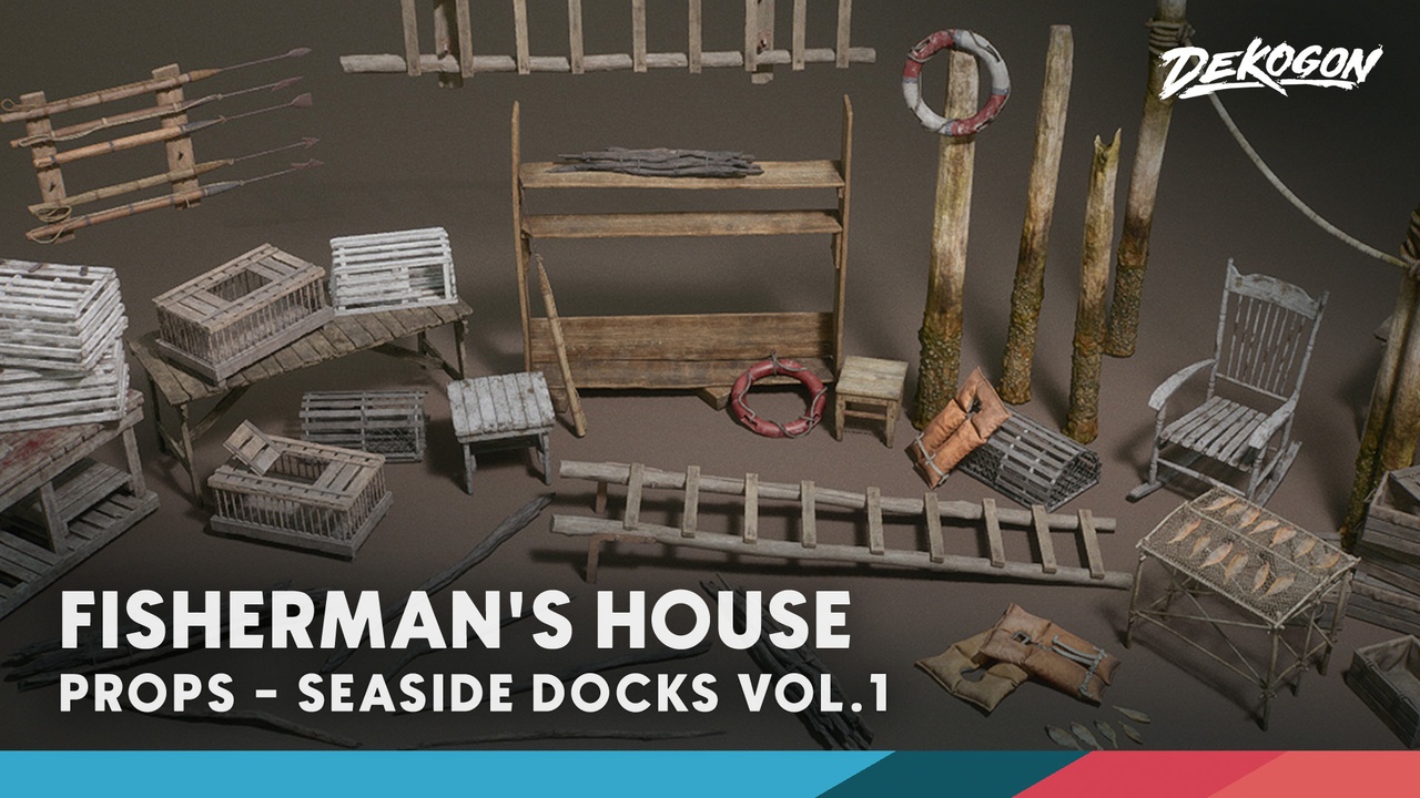 Media 1 for listing Seaside Docks VOL.1 - Fisherman's House (Nanite + Low Poly)