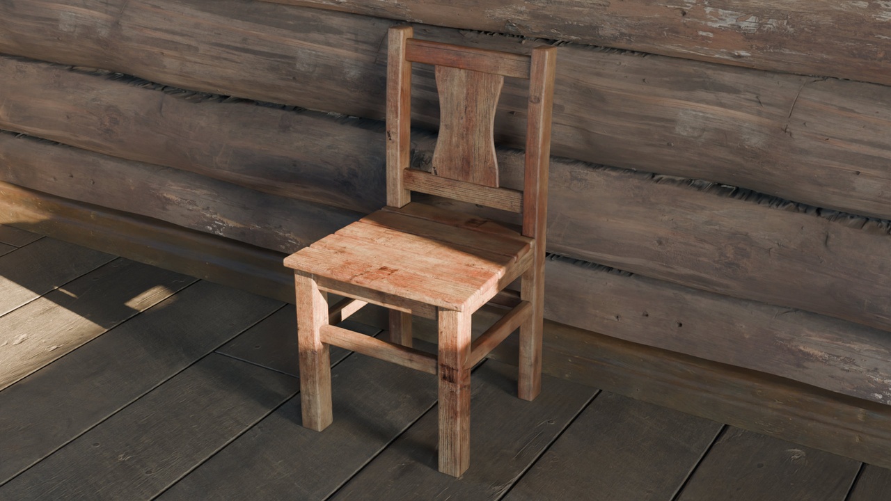 Mídia 1 do anúncio Rustic Wooden Chair - Country Furniture
