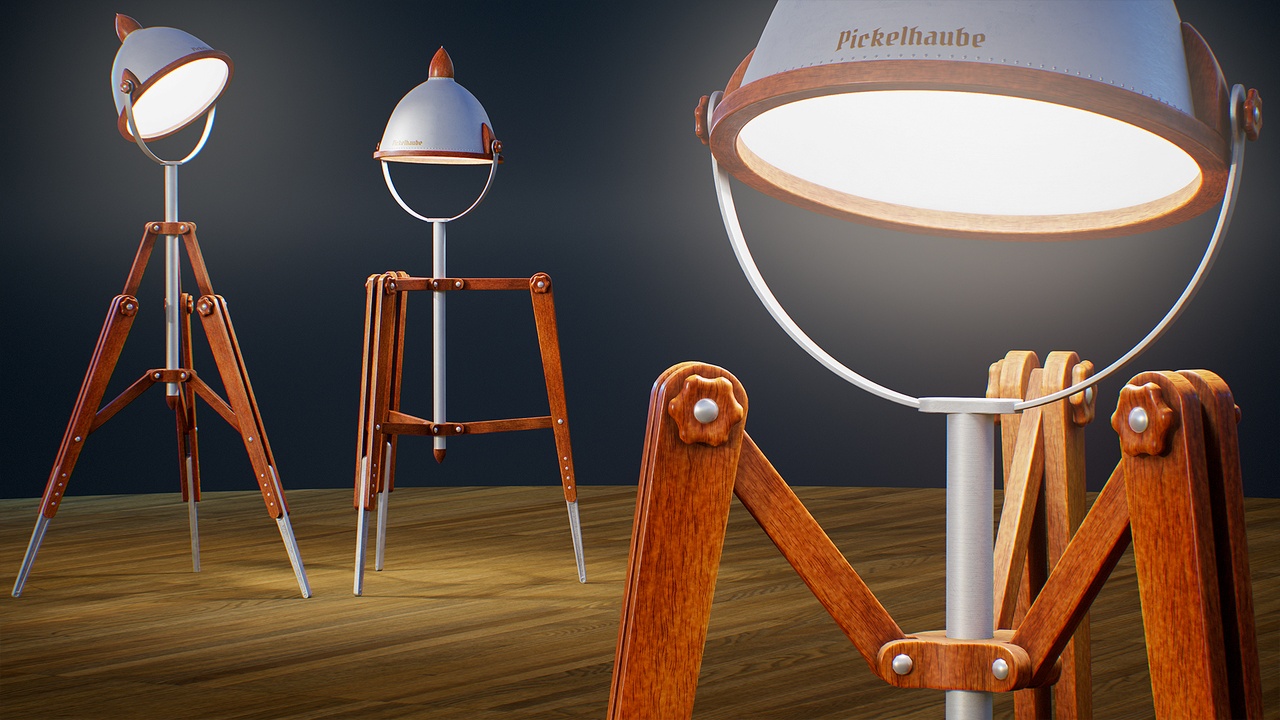 Medium 1 für Eintrag Foldable & Adjustable Floor Lamp Pickelhaube