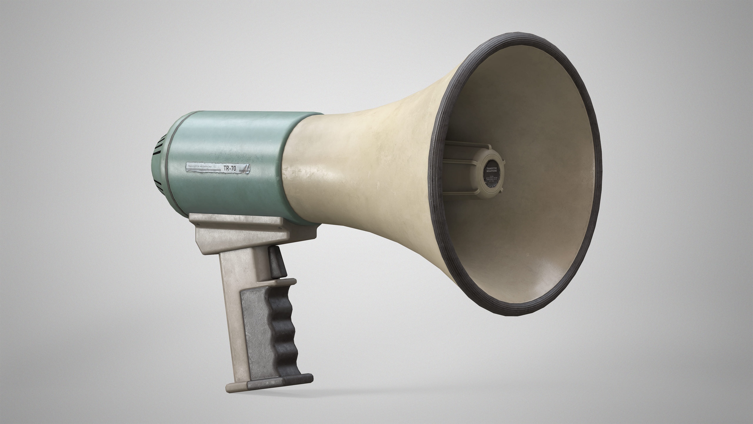 Media 1 for listing Realistic Megaphone - Old Portable Hand Loudspeaker AAA Low-poly 3D model