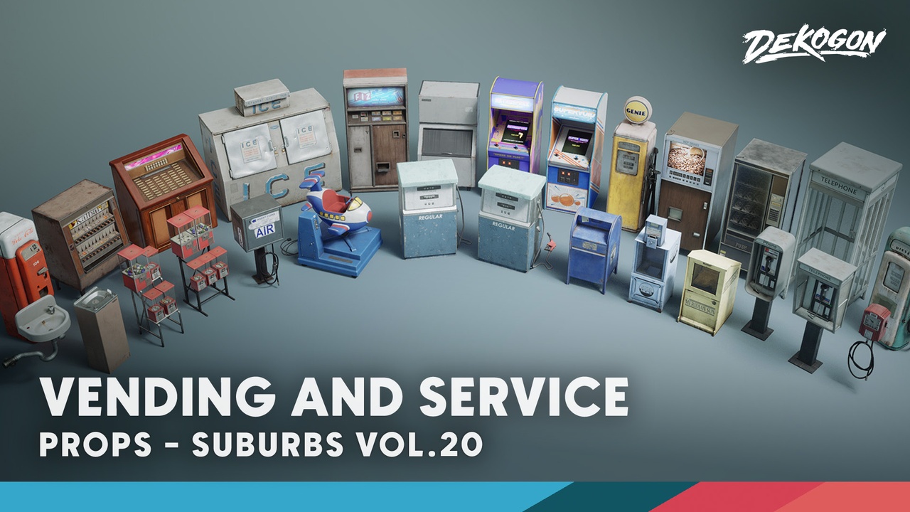 Media 1 for listing Suburbs VOL.20 - Vending and Service (Nanite and Low Poly)