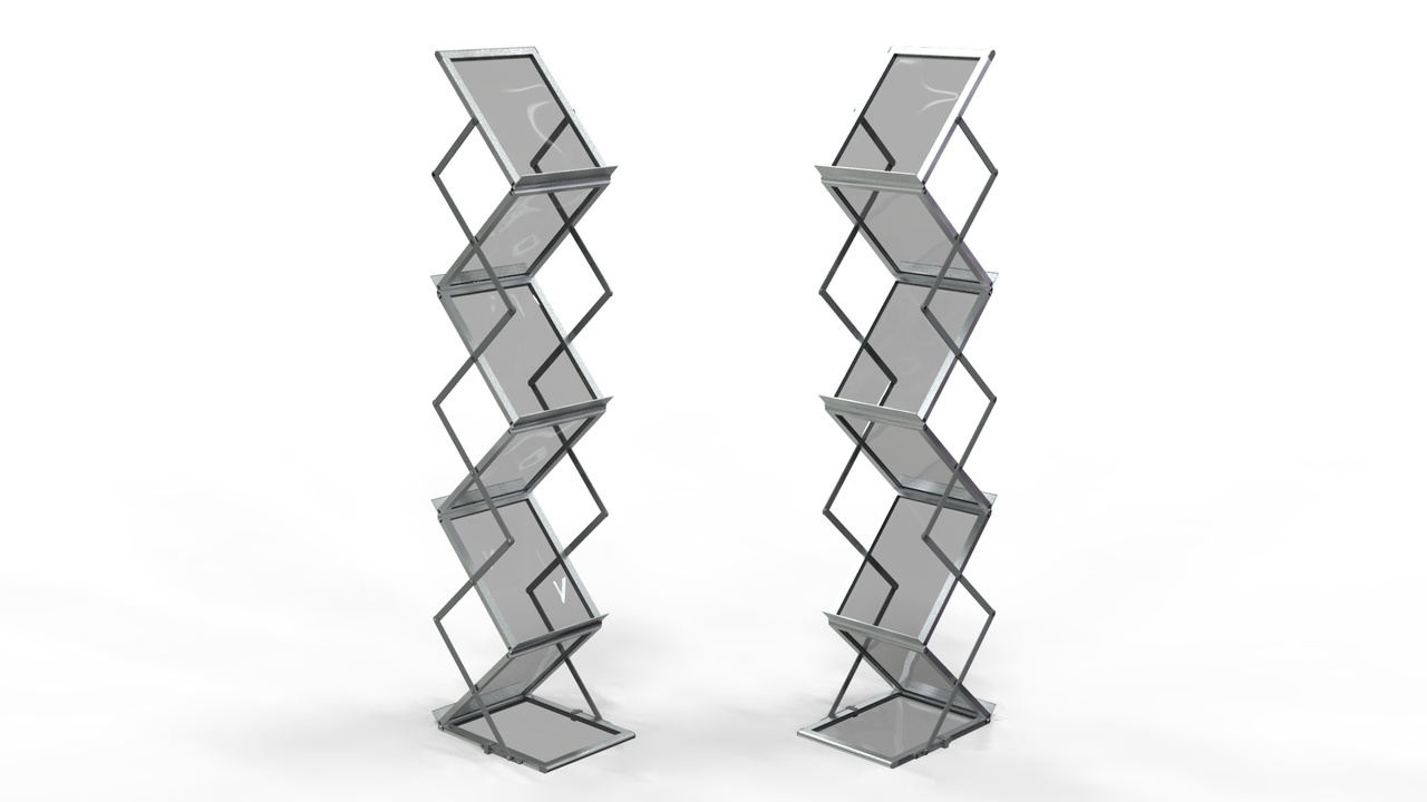 Media 1 for listing Zig Zag Acrylic Brochure Stand