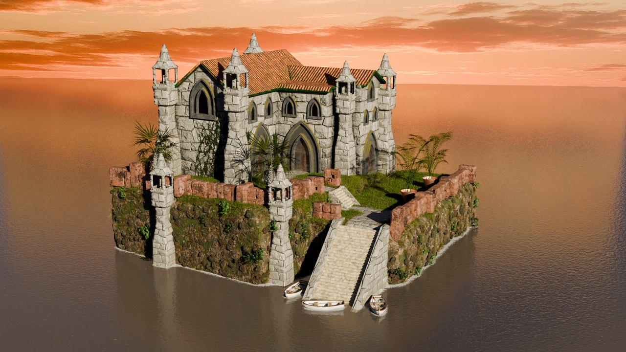 Media 1 for listing Fantasy Stone Castle