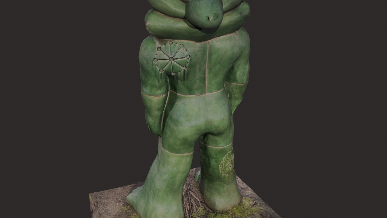 Media 1 for listing 3D-Scanned Het Lavender Chalamander Statue in Rembrandt Park