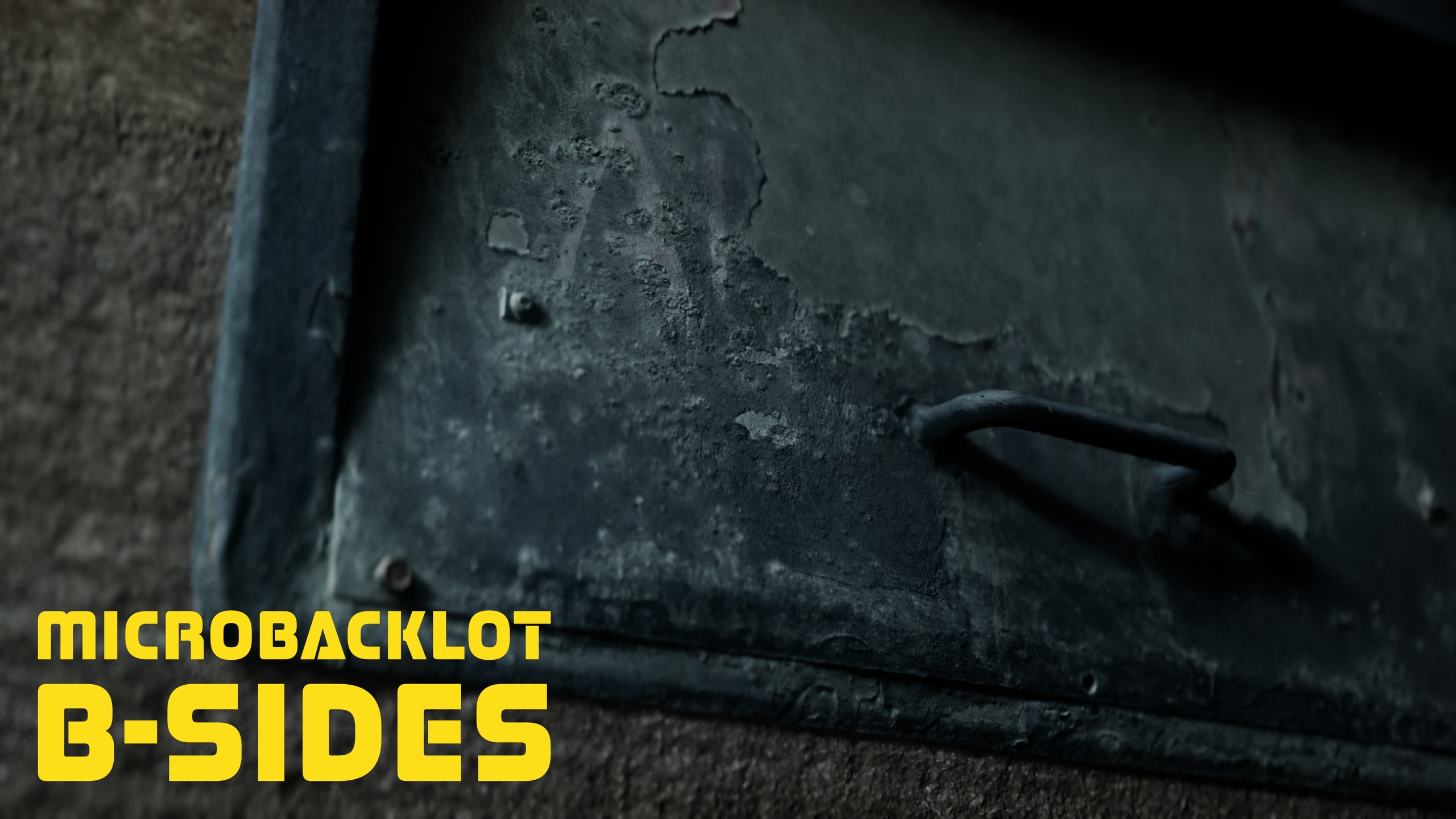 Media 1 for listing MICROBACKLOT | B-SIDES // Peeling Metal Wall Hatch With Handle