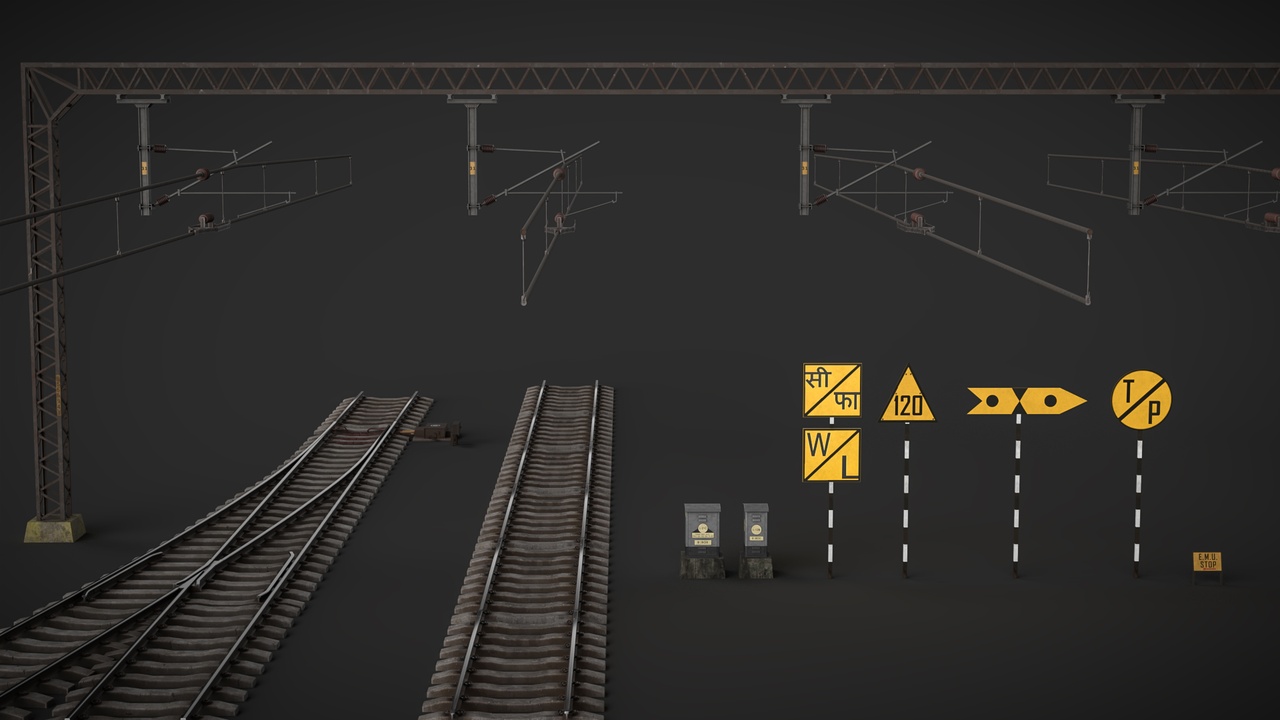 Media 1 for listing Indian Railway Props Pack Game Ready