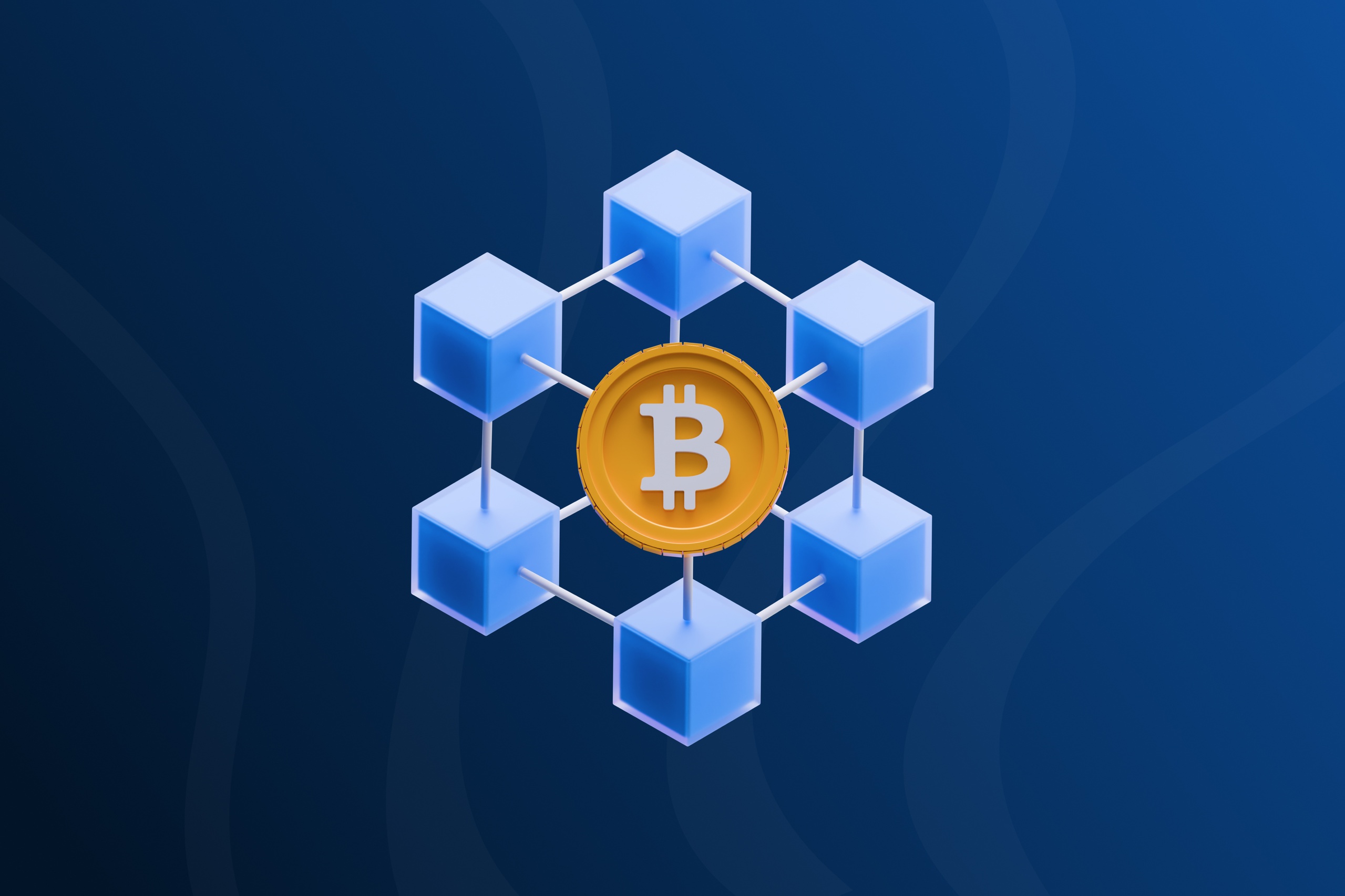 Media 1 for listing 3D Bitcoin Blockchain Icons