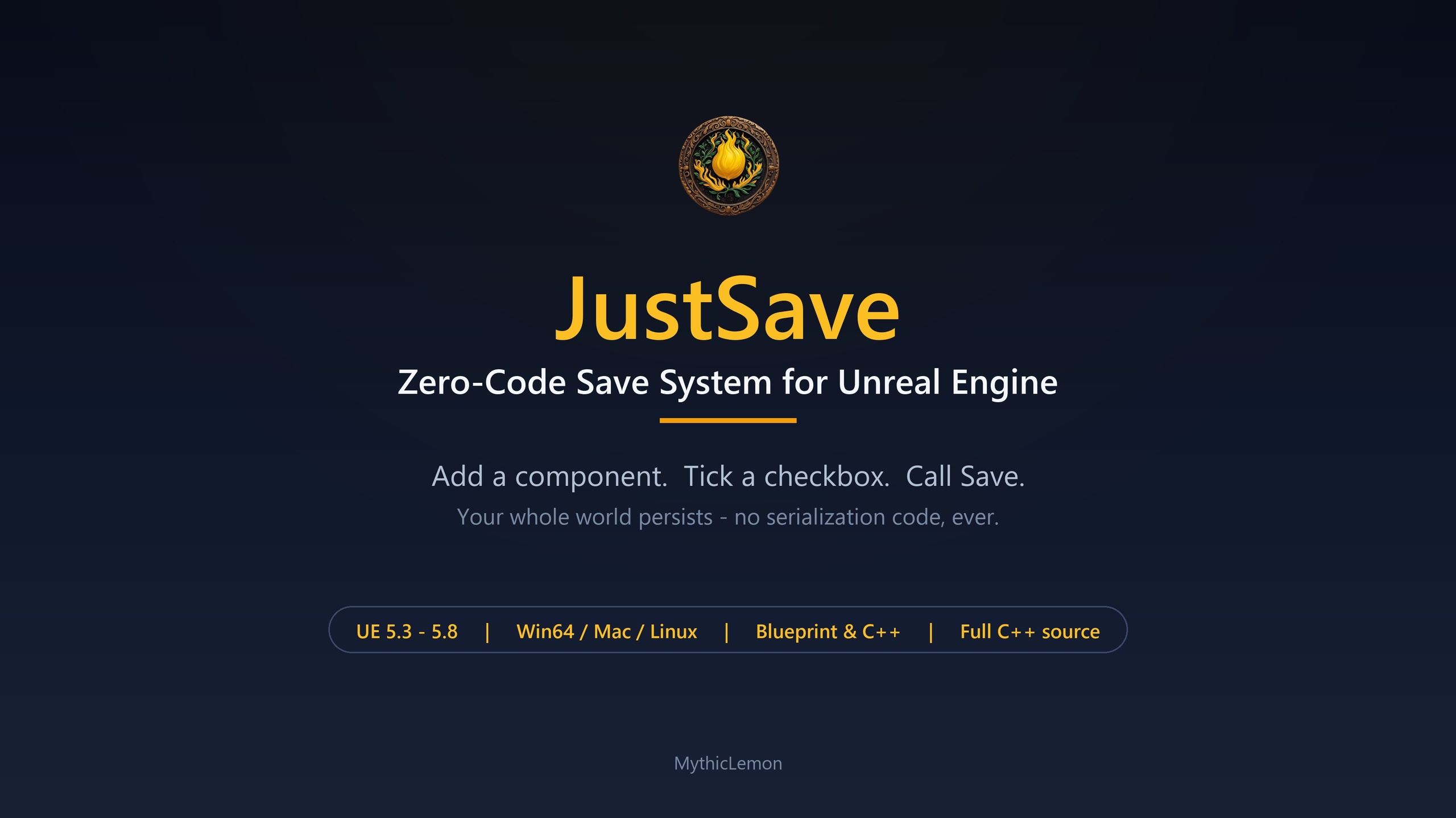 Media 1 for listing JustSave | Zero-Code Save System
