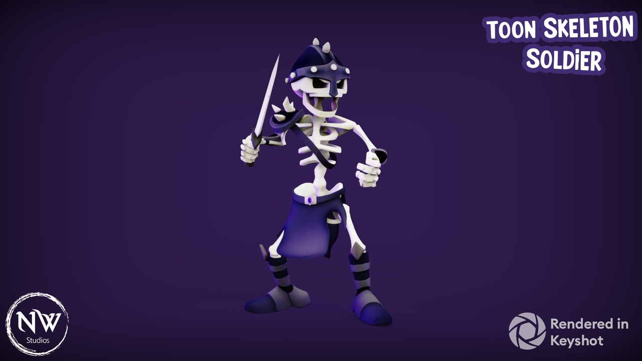Media 1 for listing Toon Skeleton Soldier