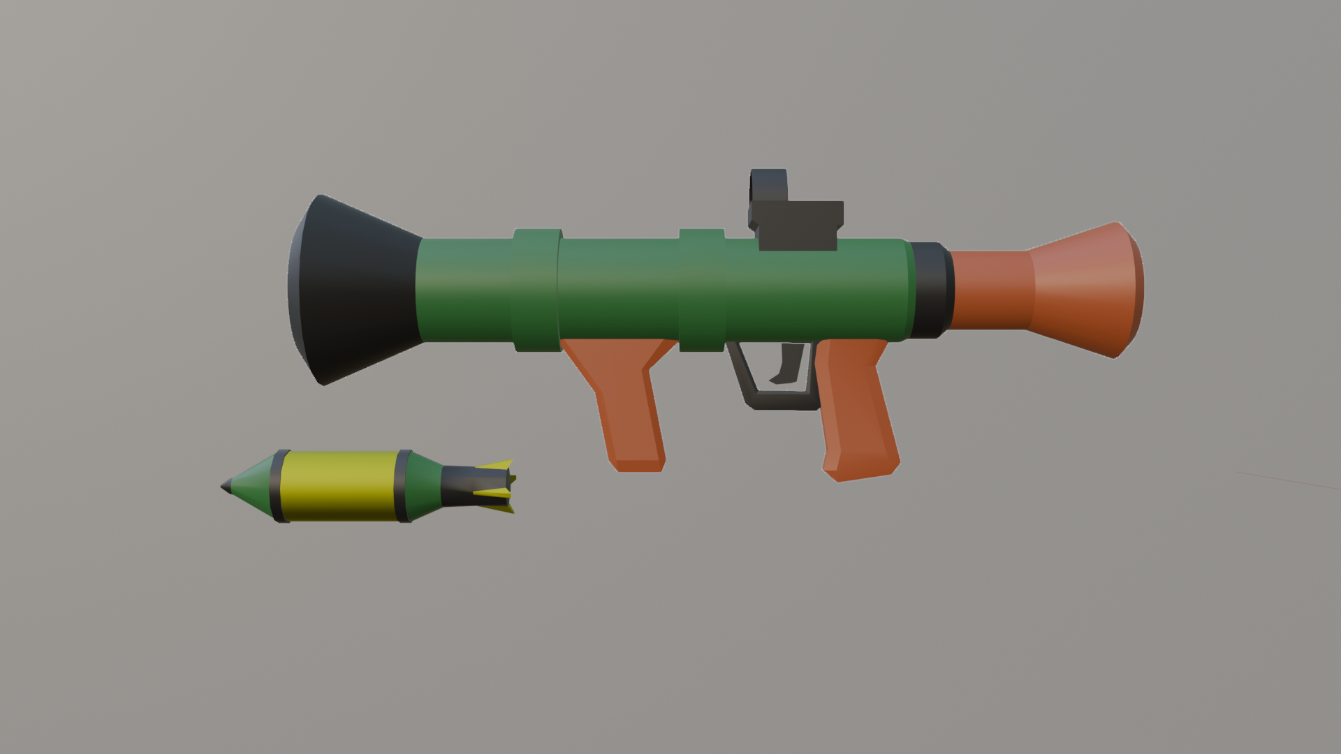 Low Poly RPG / Rocket Launcher | Stylized Game Weapon | Fab