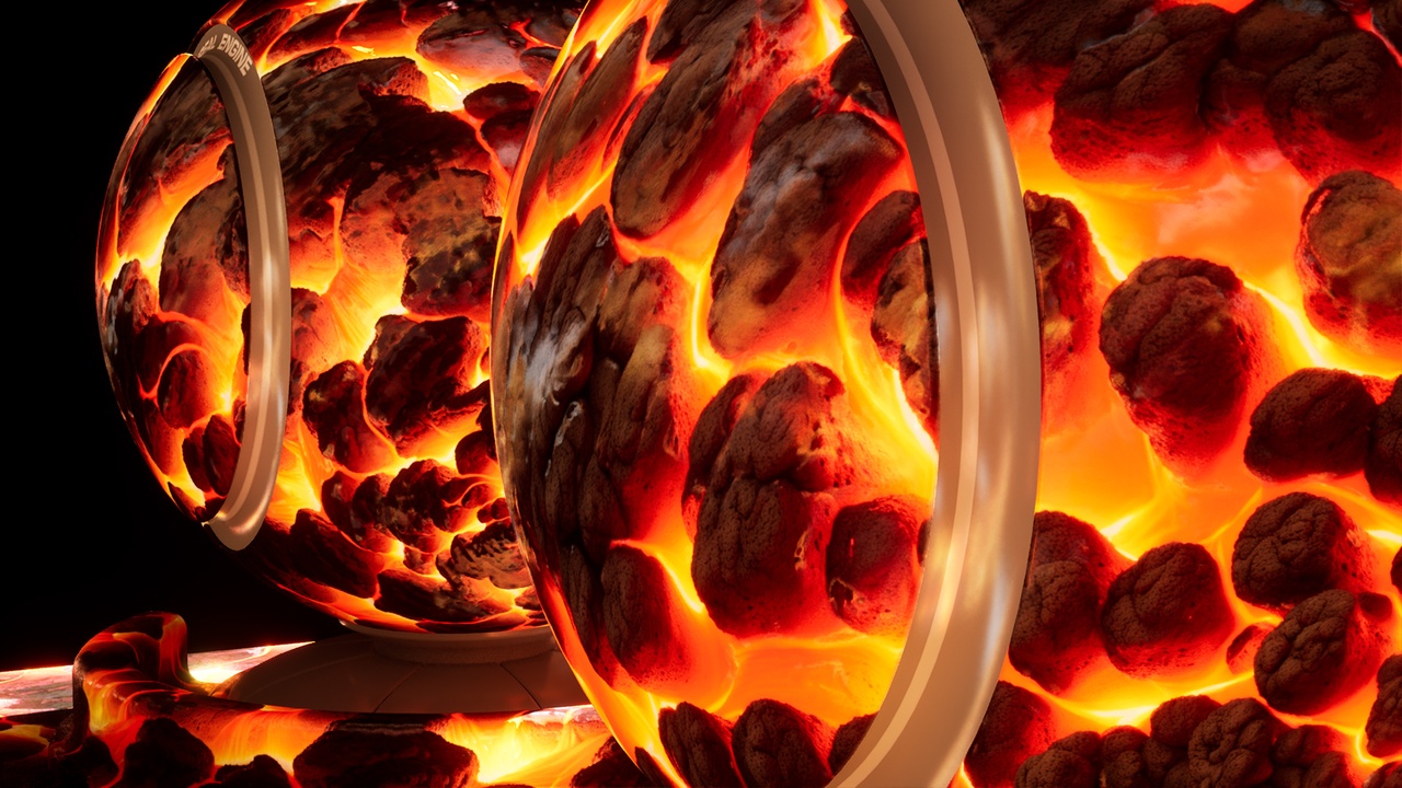 Volcanic Lava Realms – PBR Seamless Material Texture Pack 제품 등록을 위한 미디어 1개