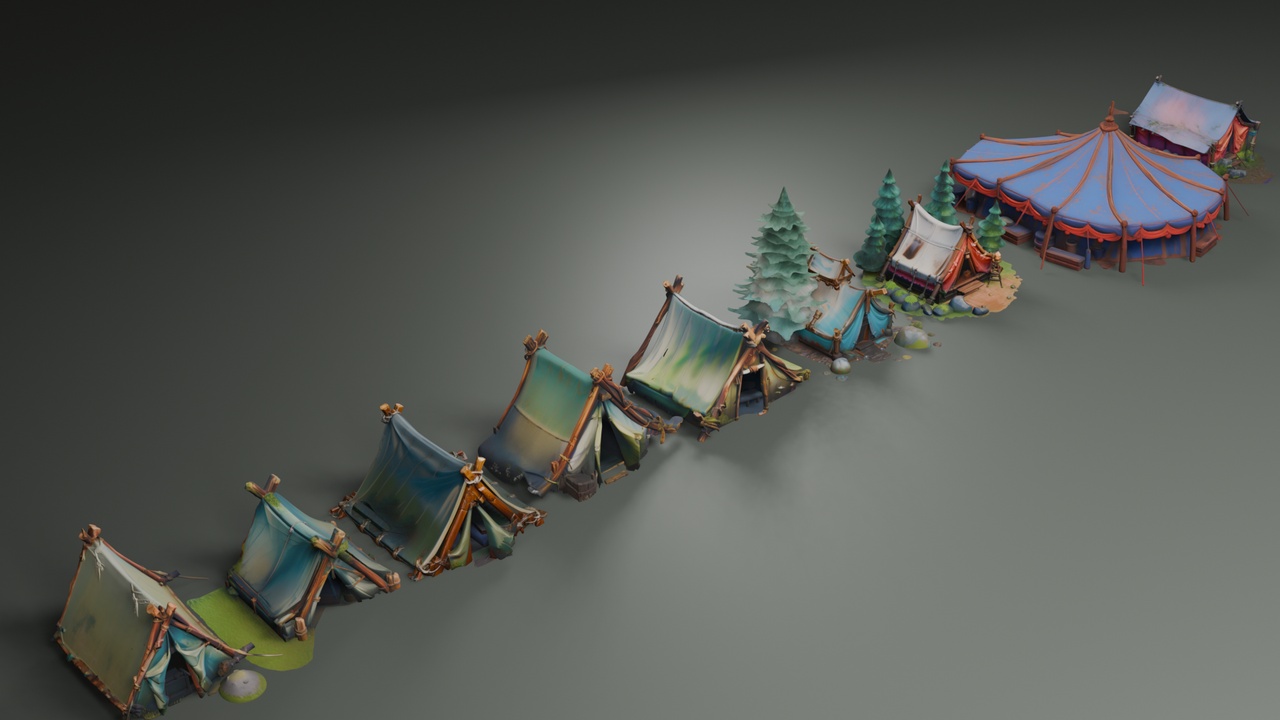 Media 1 for listing Stylized Forest Tents🛖