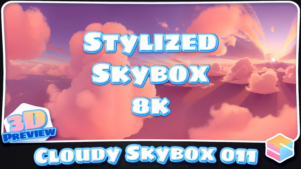 8k Stylized Cloudy Skybox 011 제품 등록을 위한 미디어 1개