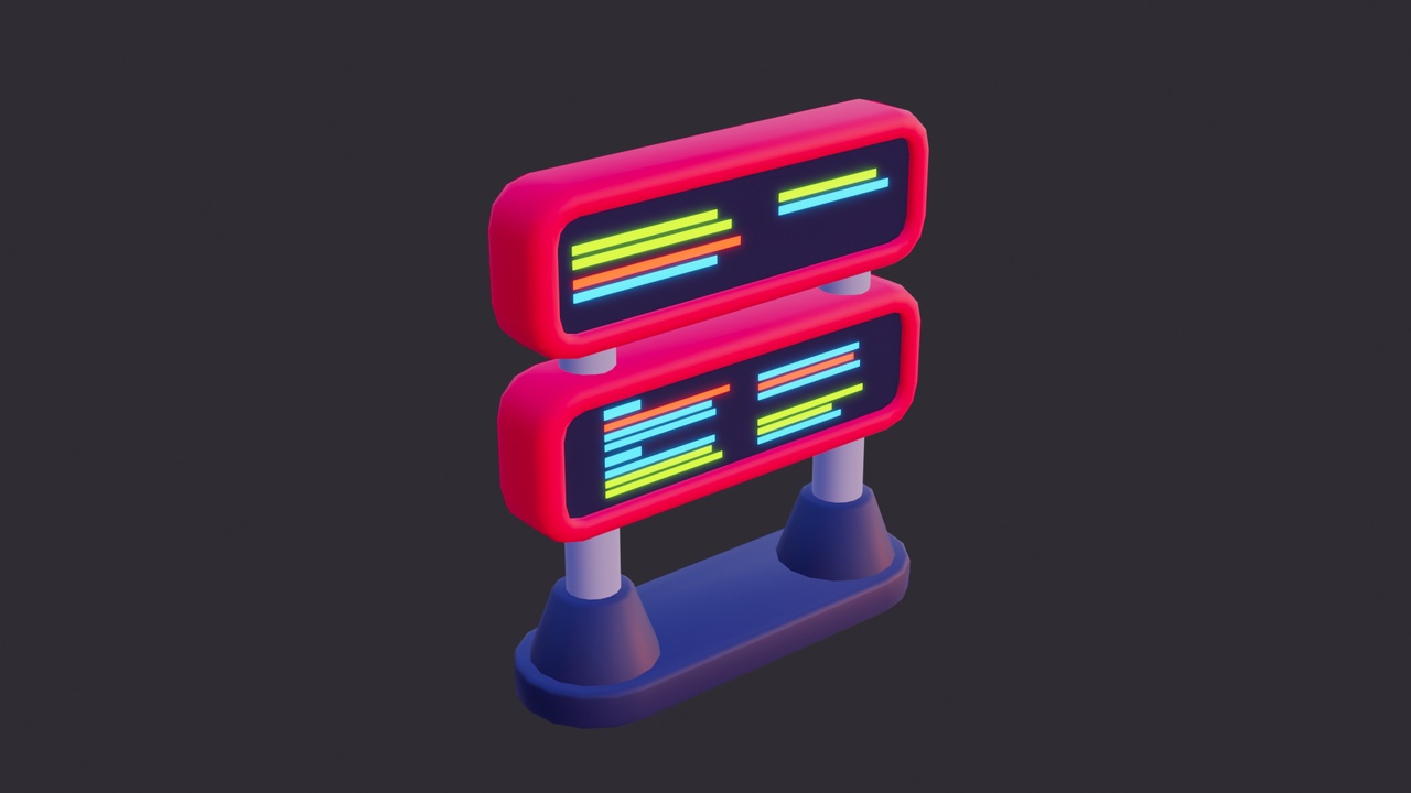 Media 1 for listing Low Poly Digital Billboard
