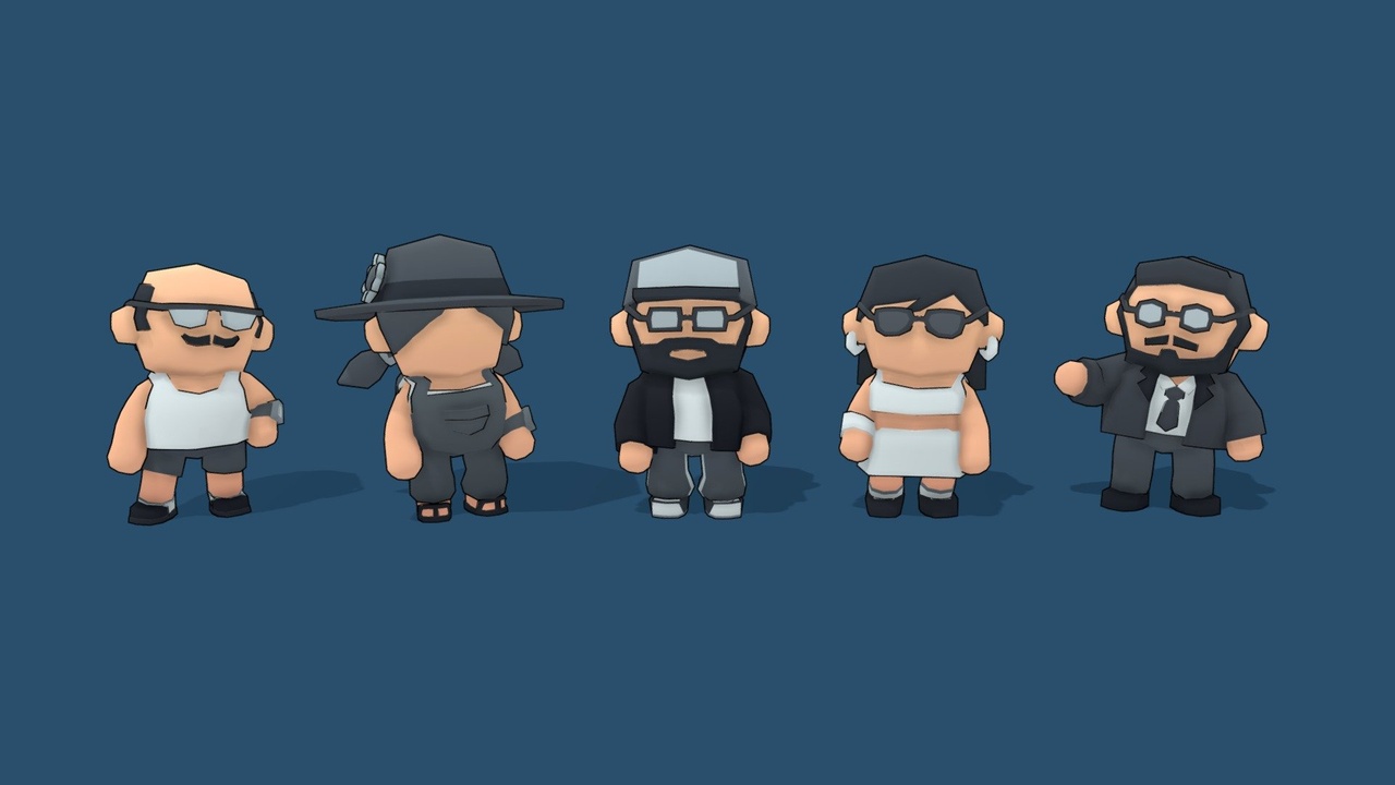 Media 1 for listing Lowpoly Toon Modular Characters Pack