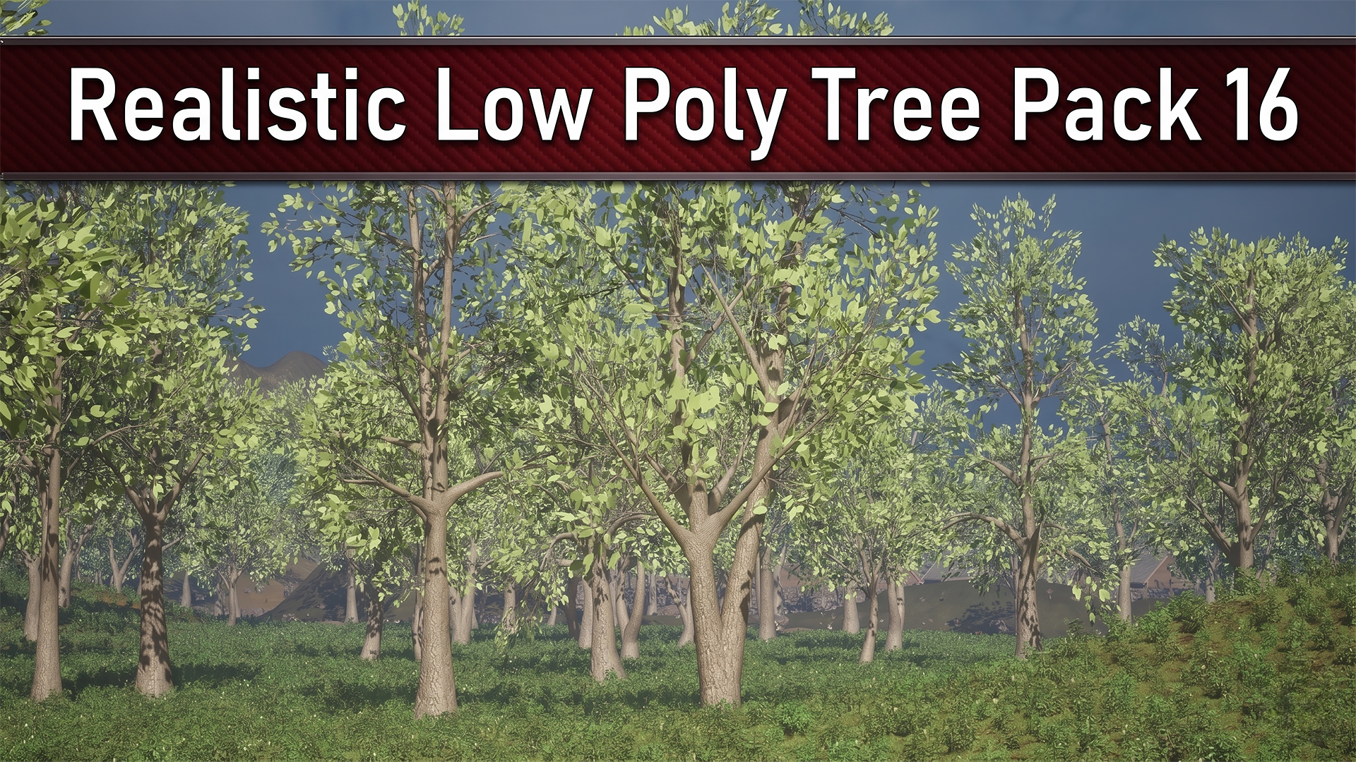Realistic Low Poly Tree Pack 16M | Fab