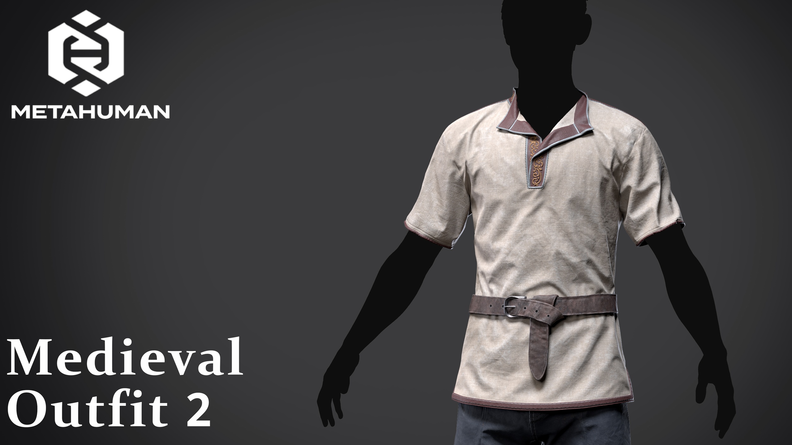 Media 1 for listing Medieval Outfit 02 - Modular Clothing for MetaHuman