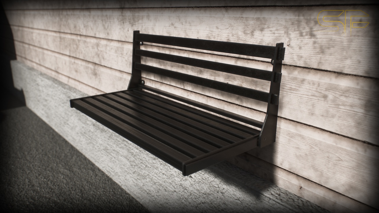 Media 1 for listing CITY Street Bench Metal [SoftField]