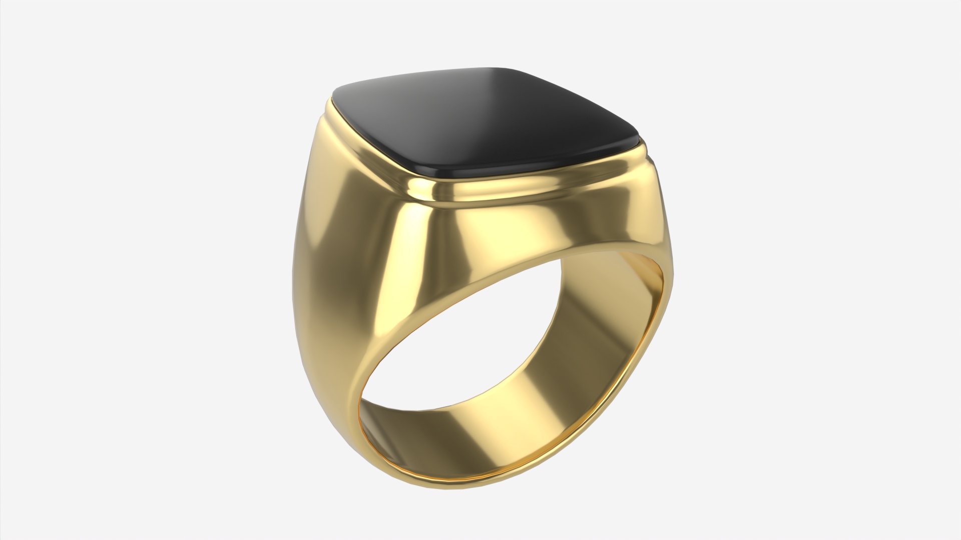 Gold Ring with Stone Jewelry 09 | Fab