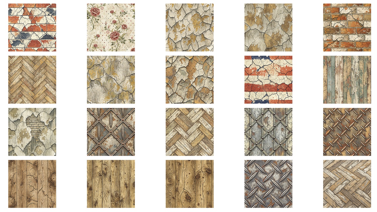 Media 1 for listing 100 Old & Worn Seamless Surface Materials