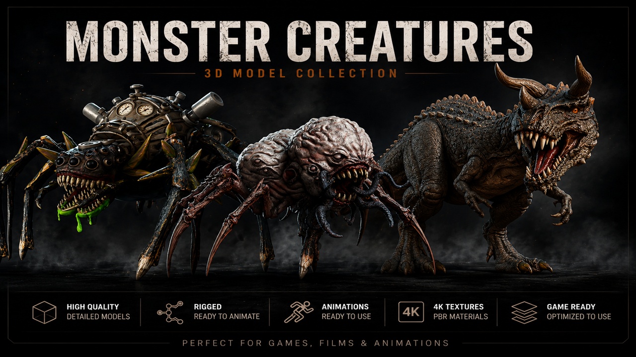 Media 1 for listing Monster Game Pack