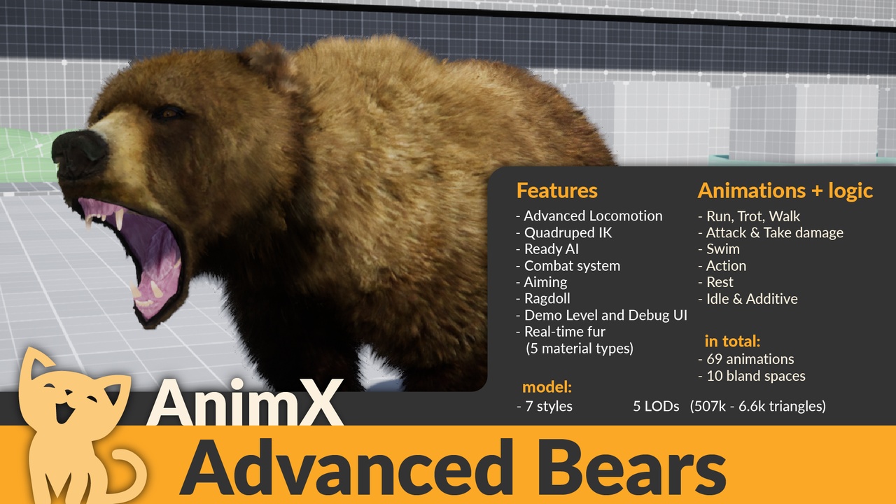 Media 1 for listing AnimX: Advanced Bears