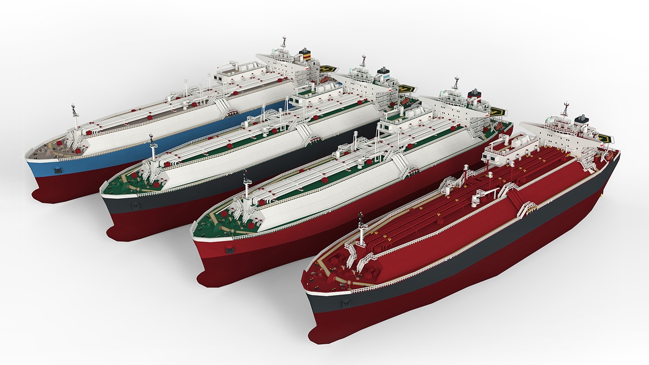 Media 1 for listing LNG Gas Carrier Low-poly