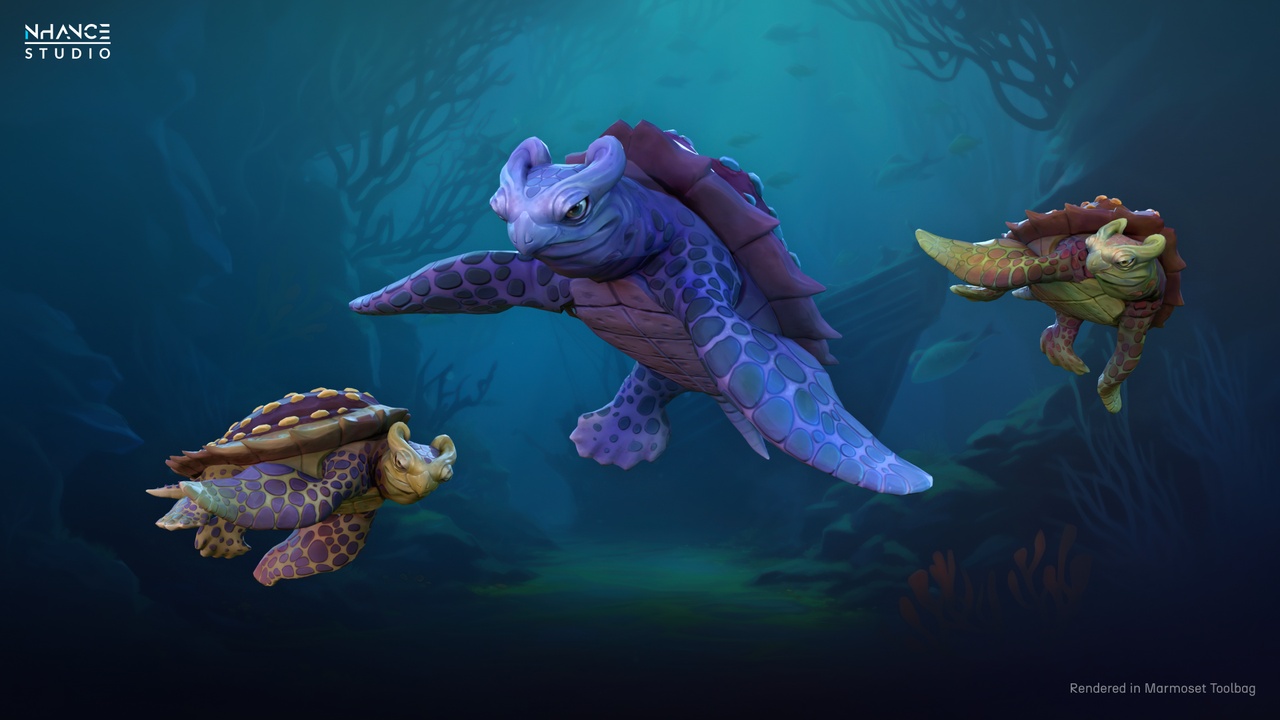 Media 1 for listing Stylized Sea Turtle