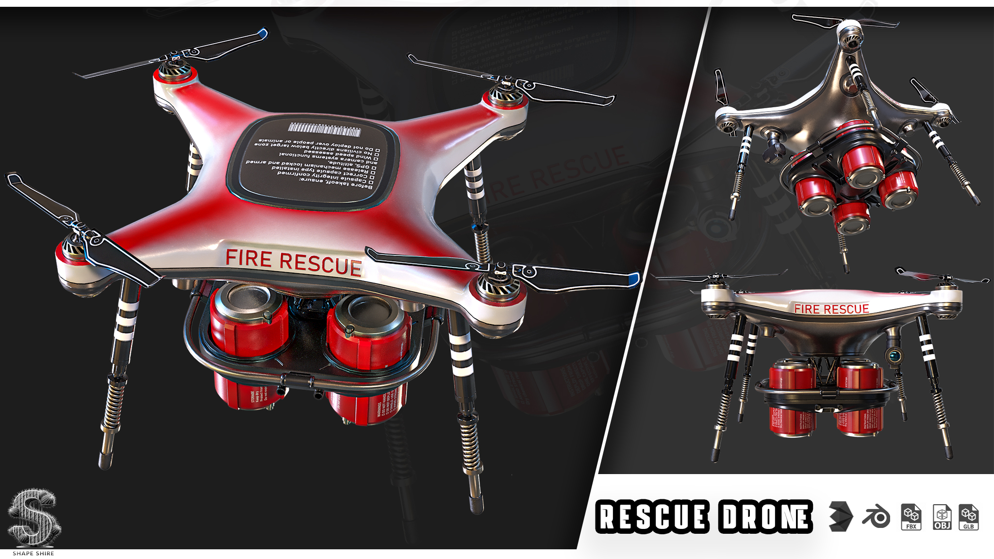FIRE RESCUE DRONE 3 | Fab