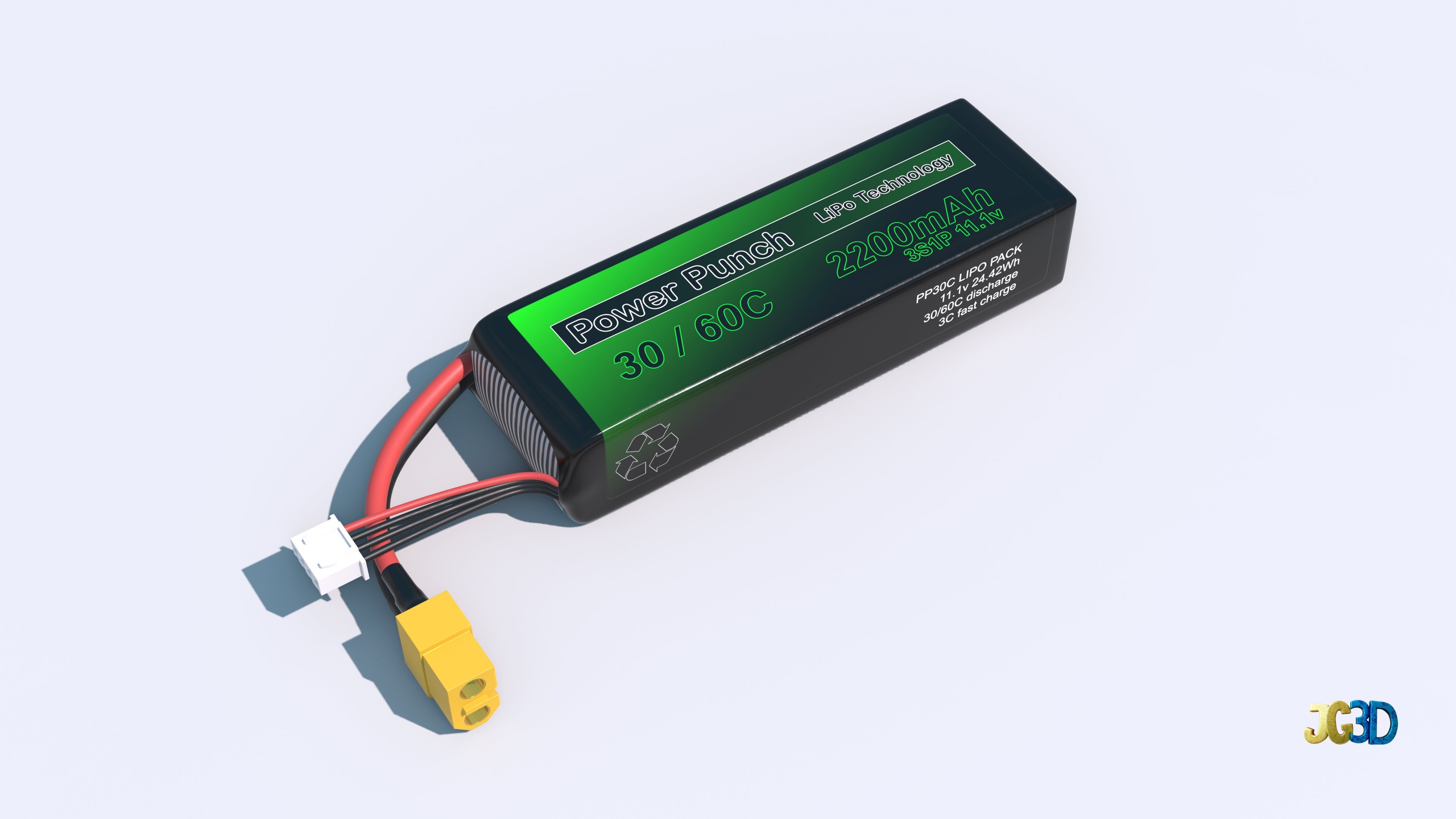 Media 1 for listing RC LiPo Battery Pack 3S1P 11.1V