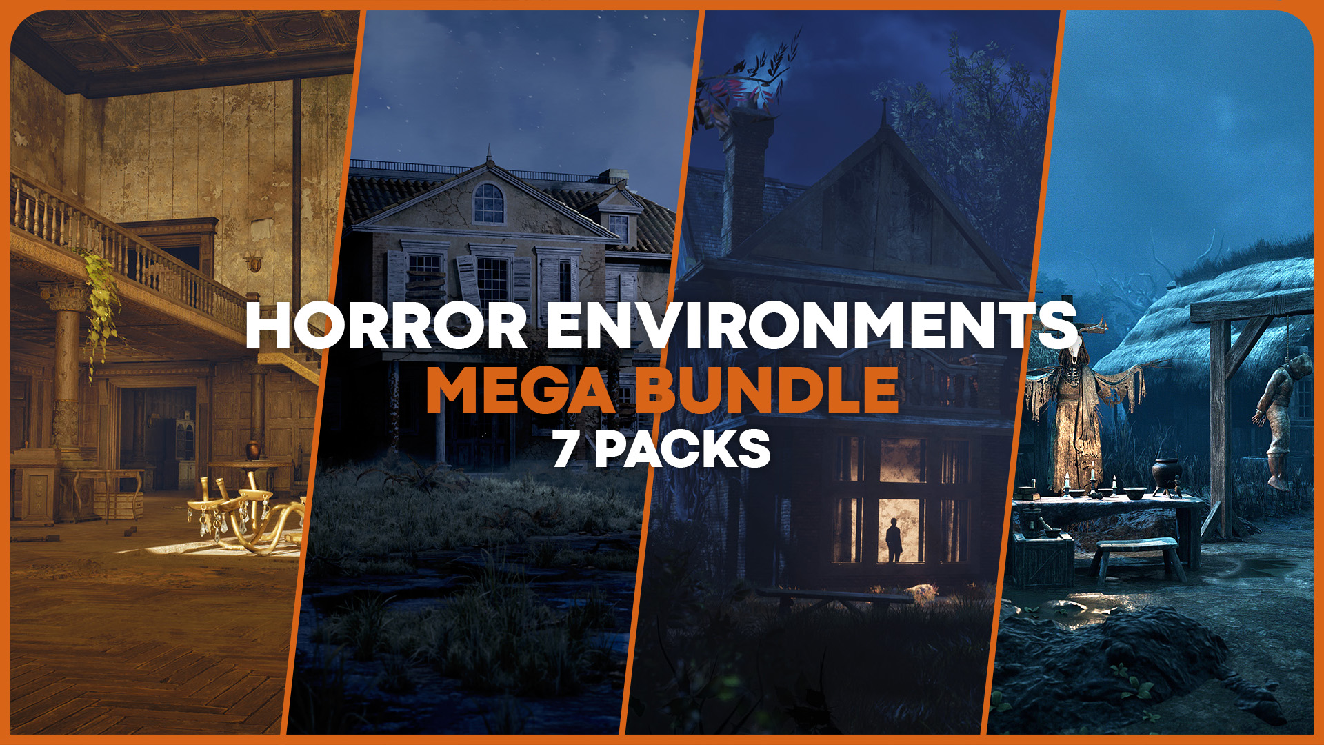 Horror Environments Mega Bundle | Fab