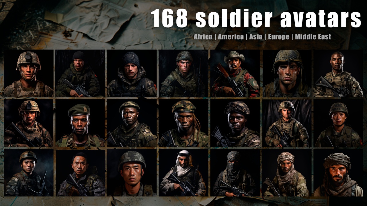 Media 1 for listing WARFARE UNITS Avatars Set