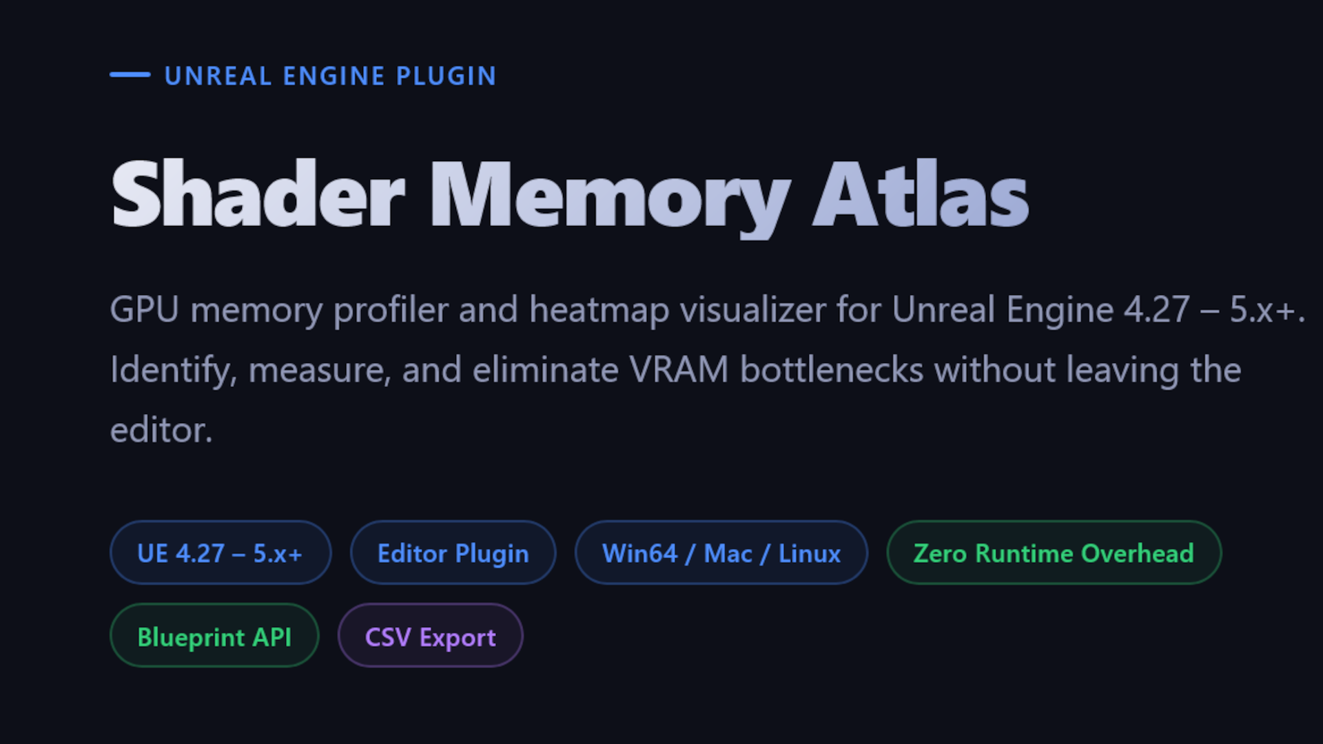ShaderMemoryAtlas | Fab