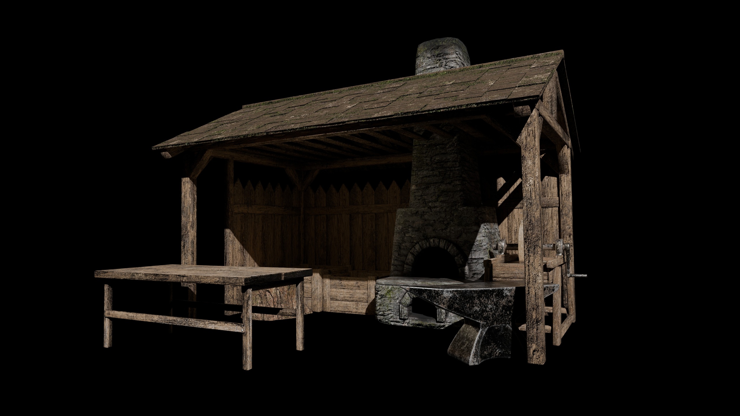 Media 1 for listing Medieval Blacksmith Workshop Set