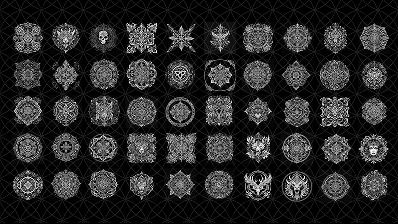 Media 1 for listing 50 Pieces - Ornament Alpha/Decal Pack Vol 02