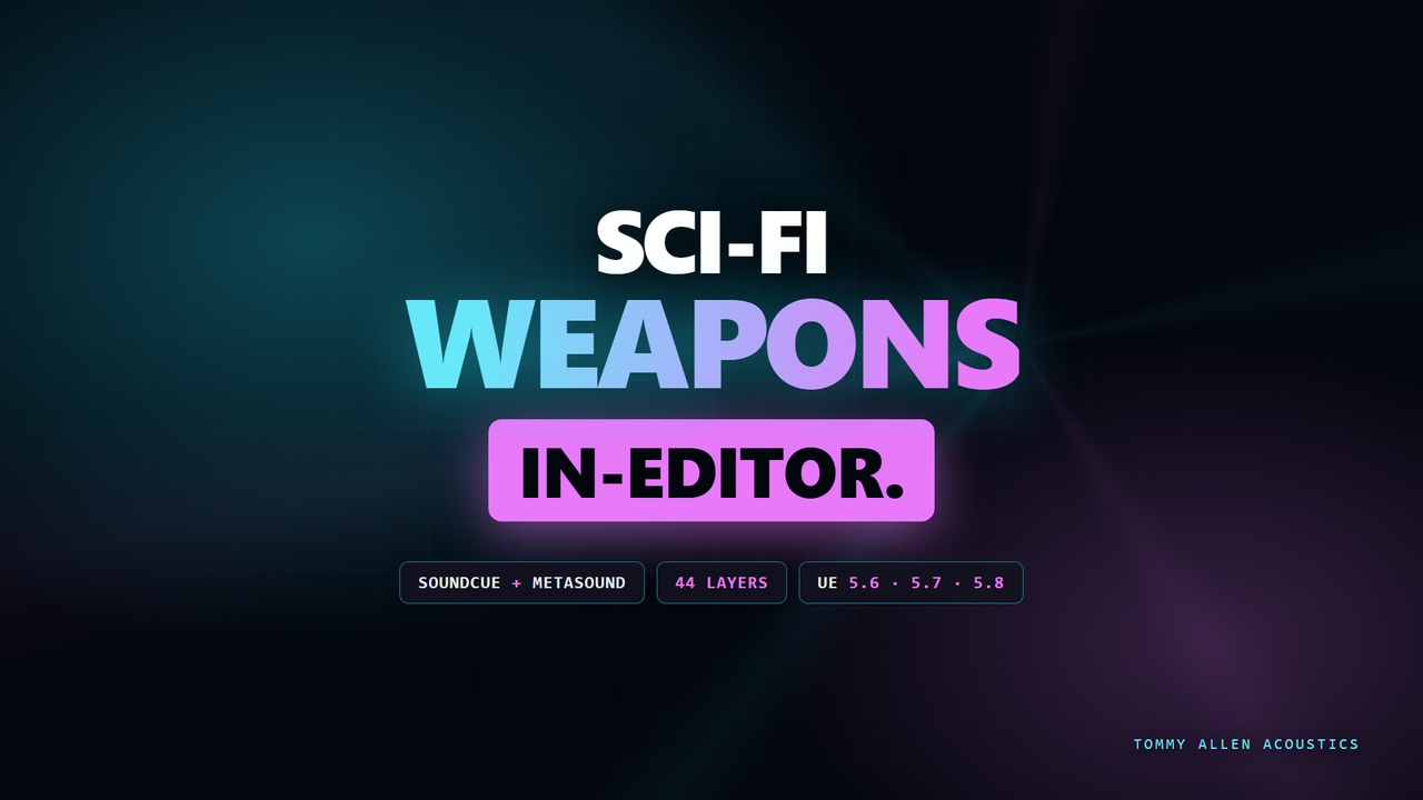 Media 1 for listing Sci Forge — Sci-Fi Weapon Sound Designer for Unreal