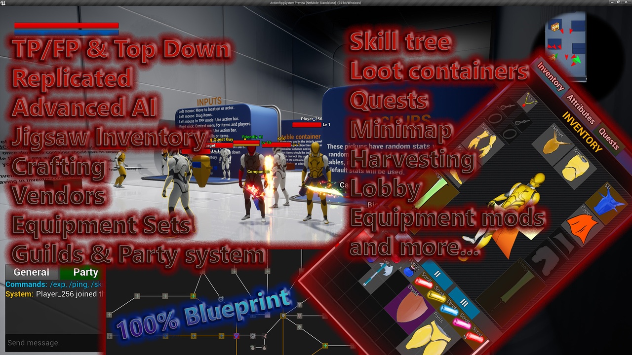 Action RPG Multiplayer Starter Template 제품 등록을 위한 미디어 1개