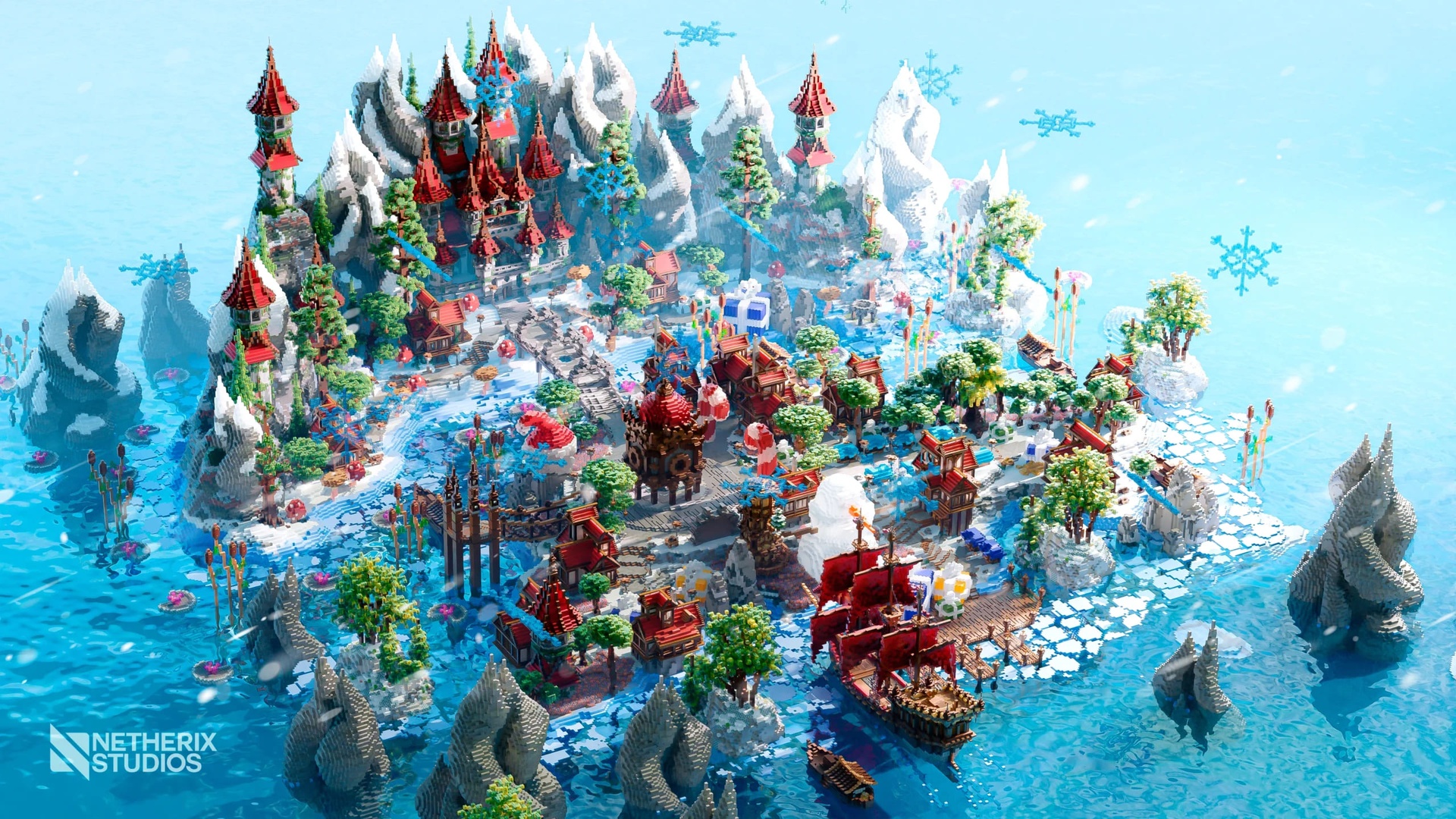 Media 1 for listing Minecraft Magic Village Winter Edition β
