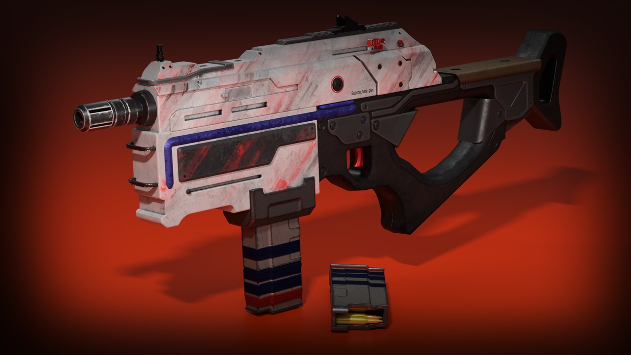 Media 1 for listing SciFi Assault Rifle SMG