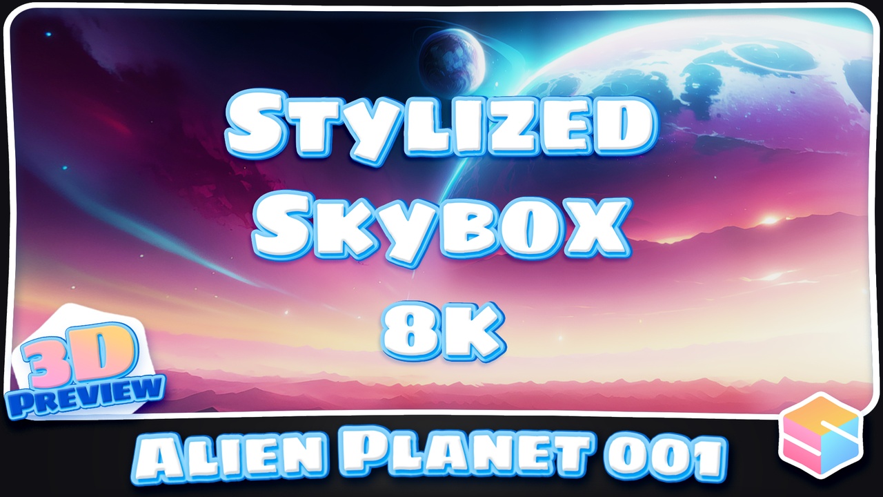 Stylized Alien Planet 001 제품 등록을 위한 미디어 1개