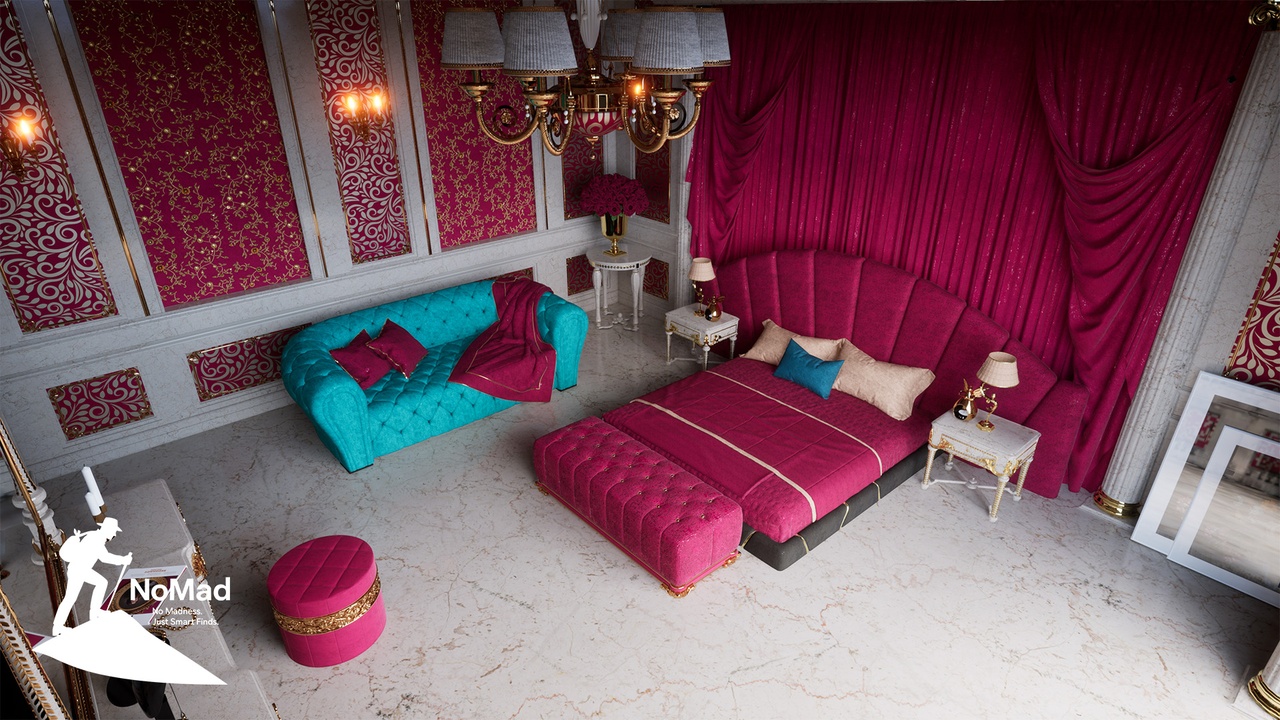 Media 1 for listing Neo Classical Royal Bedroom – Luxurious Palace Interior Environment