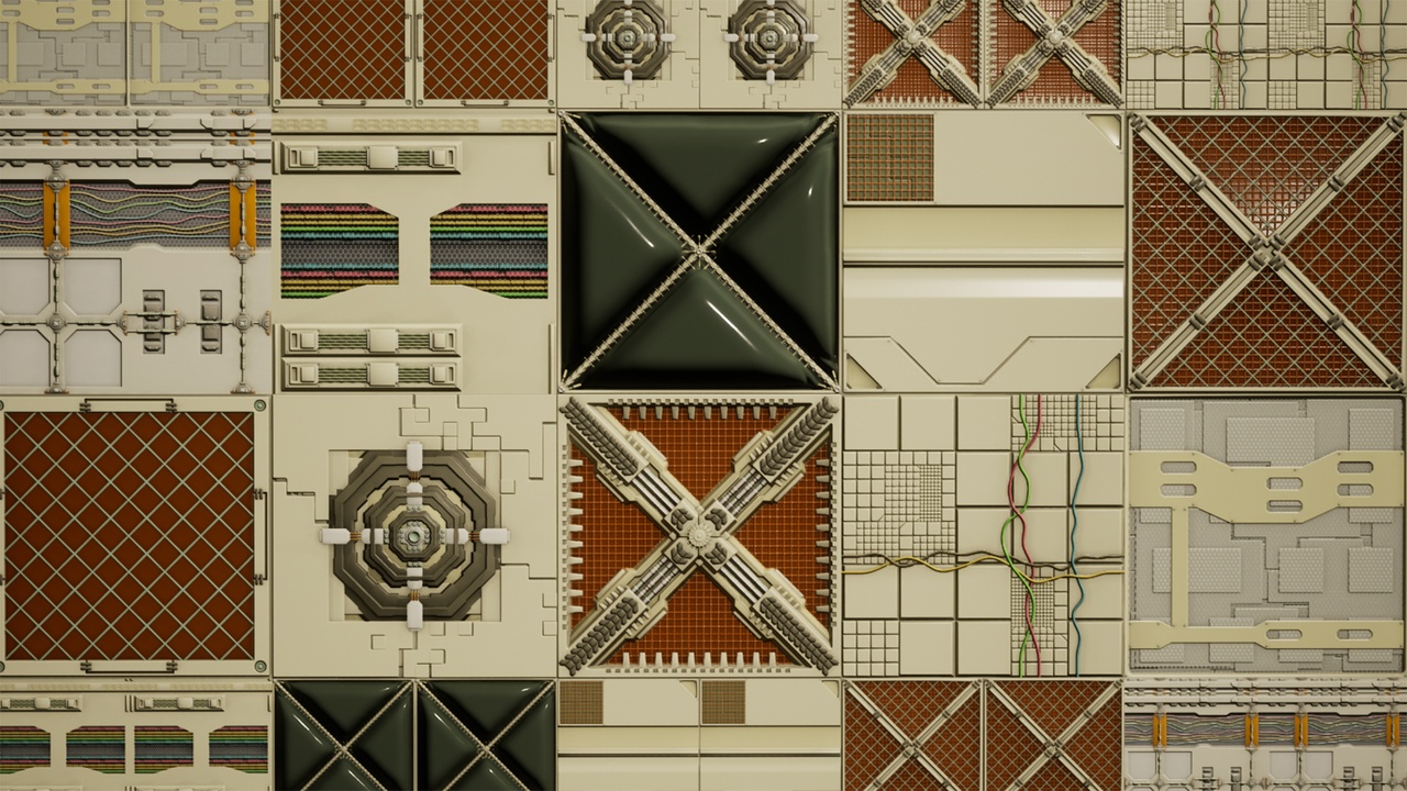 File multimediali per l'articolo Old School Sci-Fi Material Pack: 1