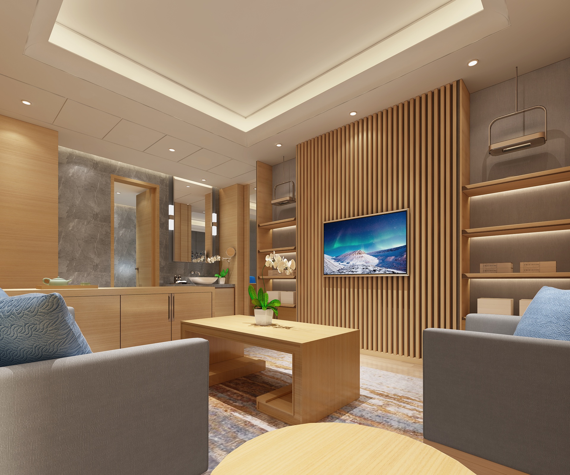 Media 1 for listing Modern Hotel Room | King Room Suite Vol.01