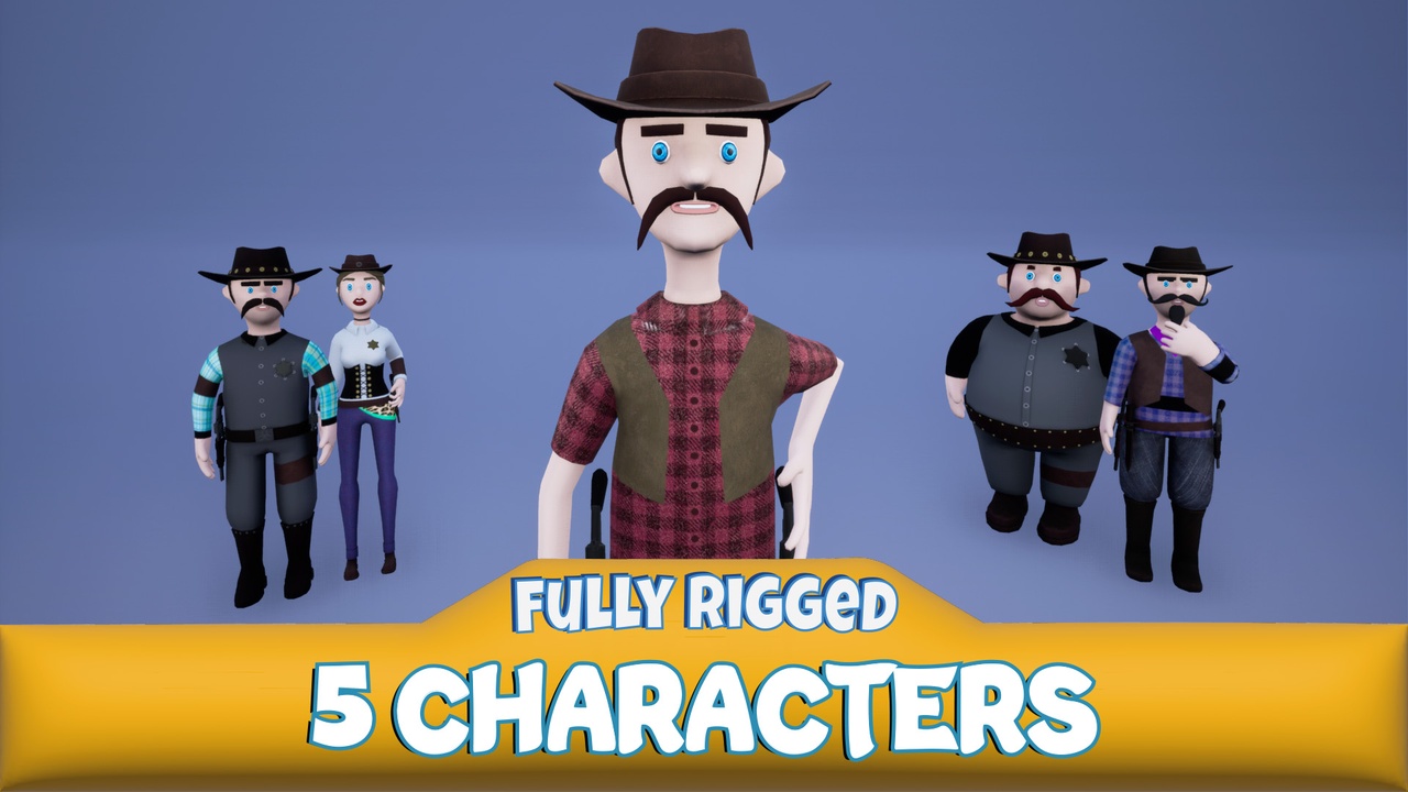 Media 1 for listing Texas Characters Pack