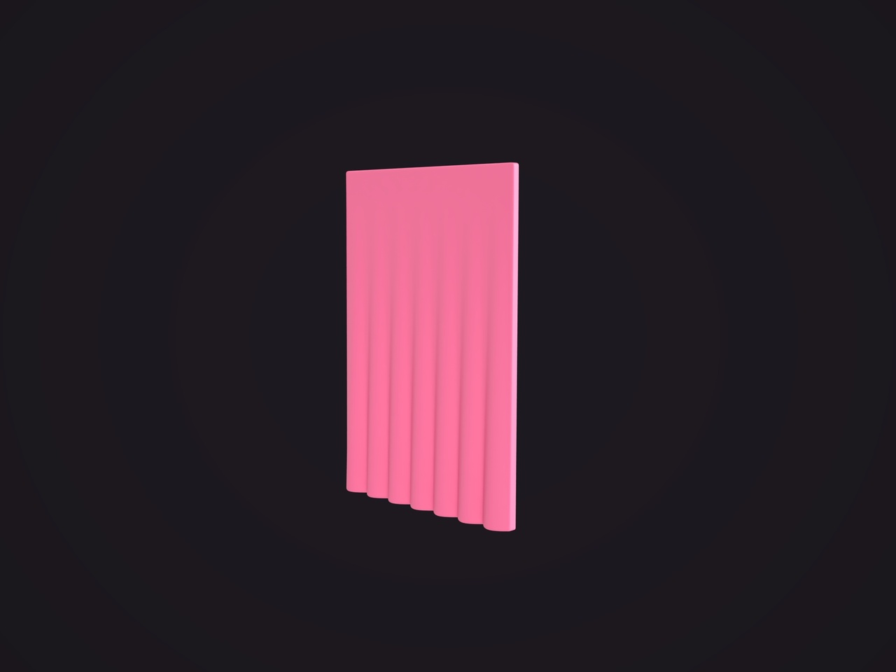 Media 1 for listing Pink Curtain