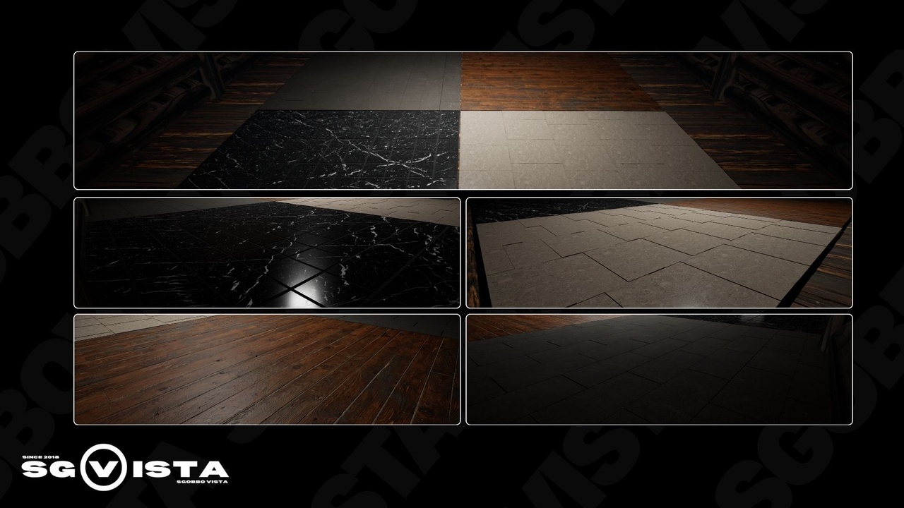 商品 4 Different Floors (á 1 m²) 的媒体 1