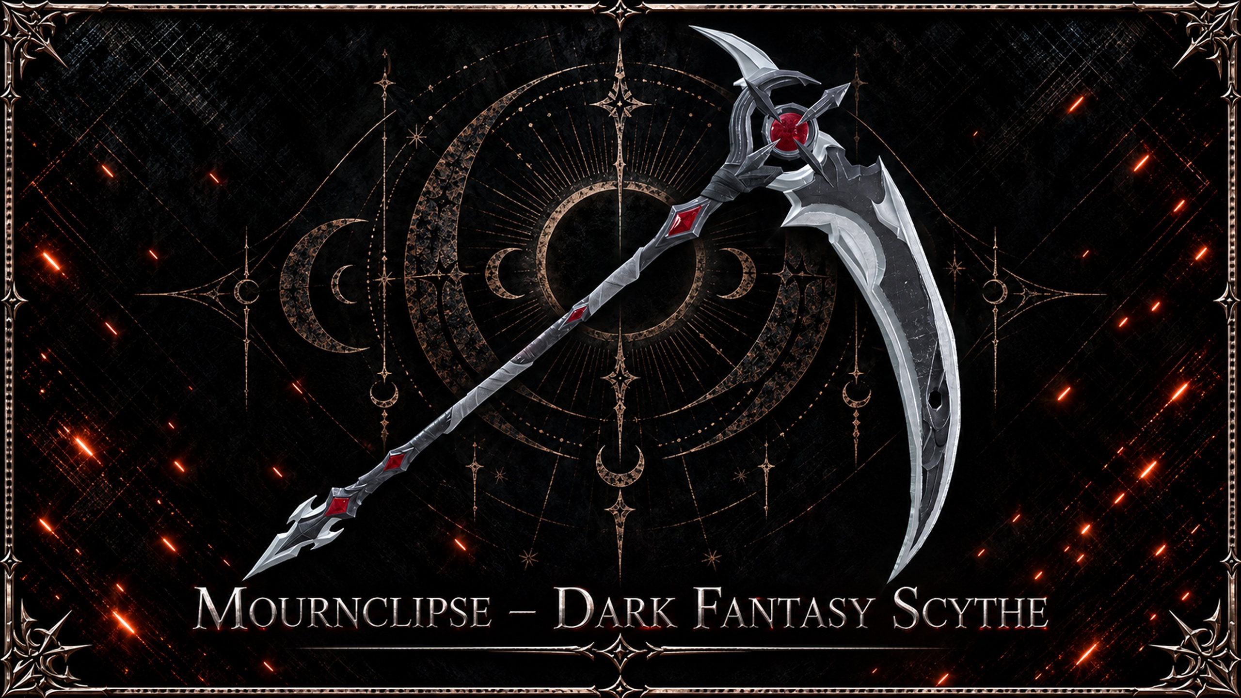 Media 1 for listing Mournclipse | Dark Fantasy Scythe