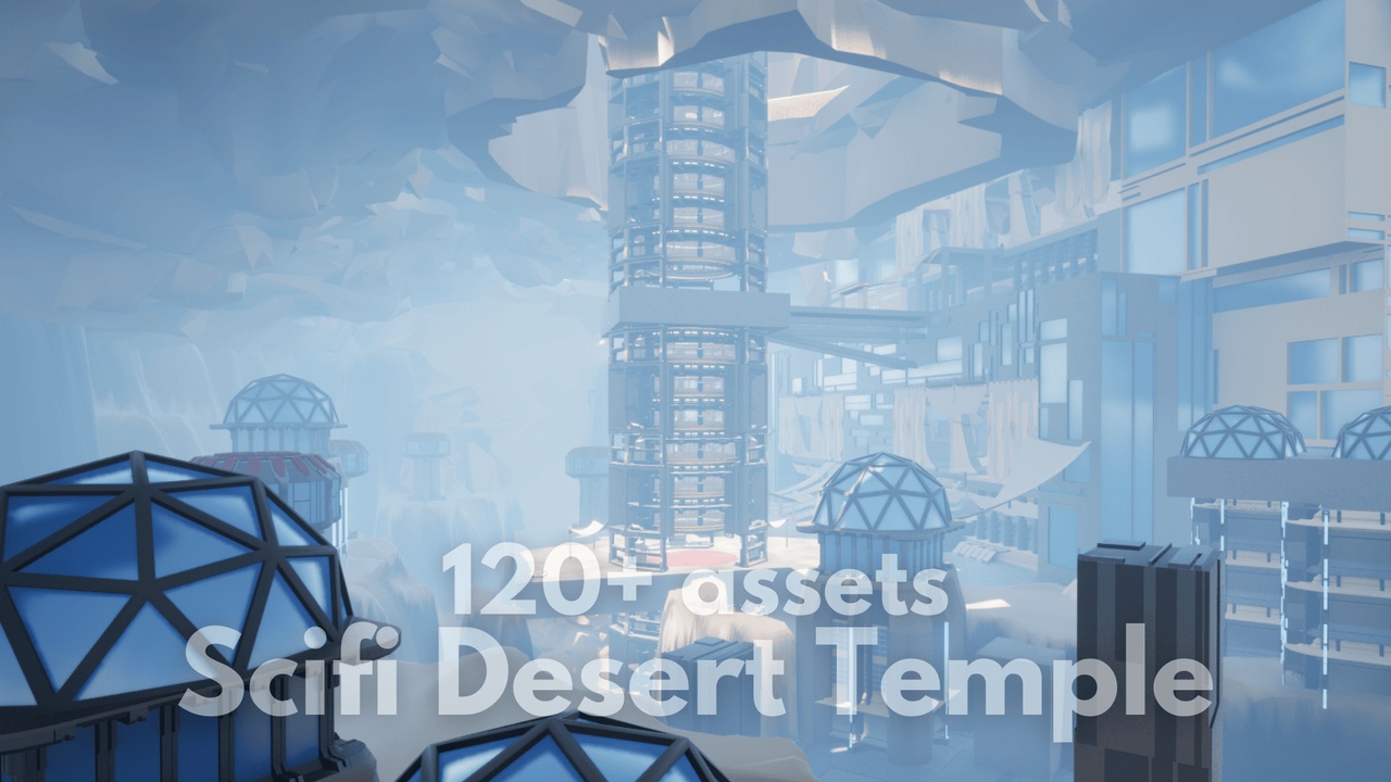 Media 1 for listing Scifi Desert Temple, refuge of the Desert