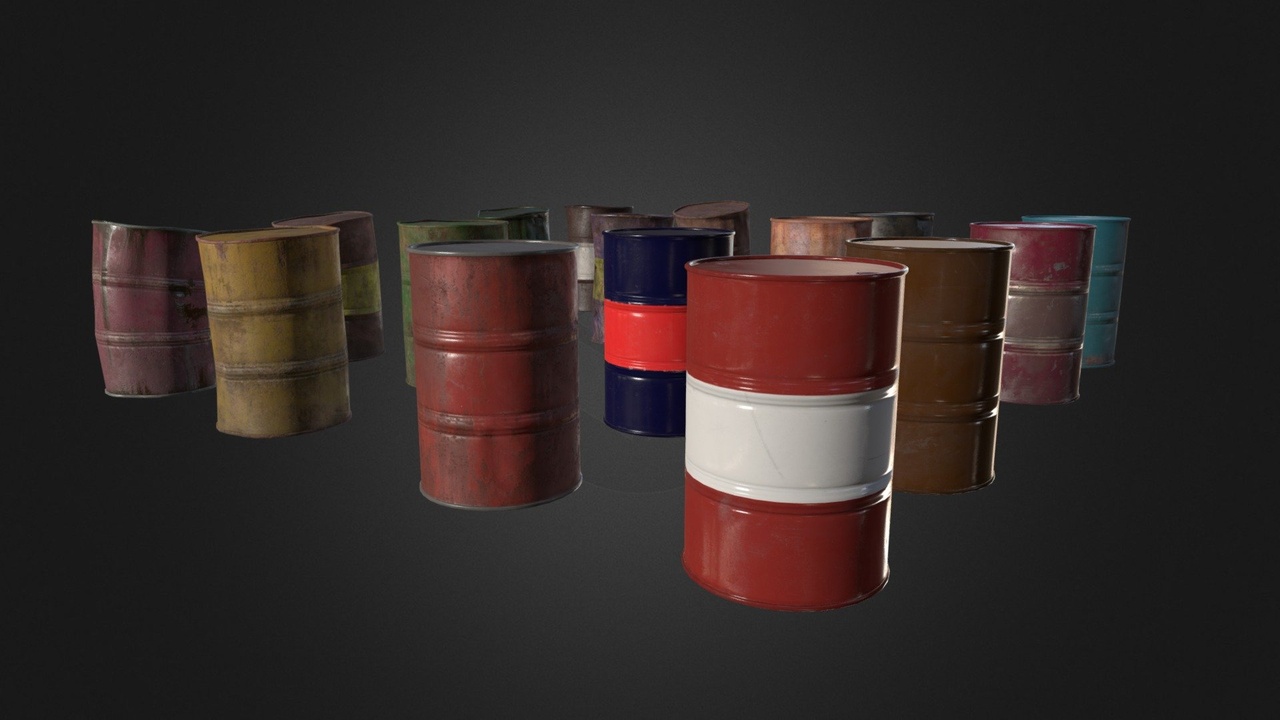 Media 1 for listing Metal Barrels - Set 3